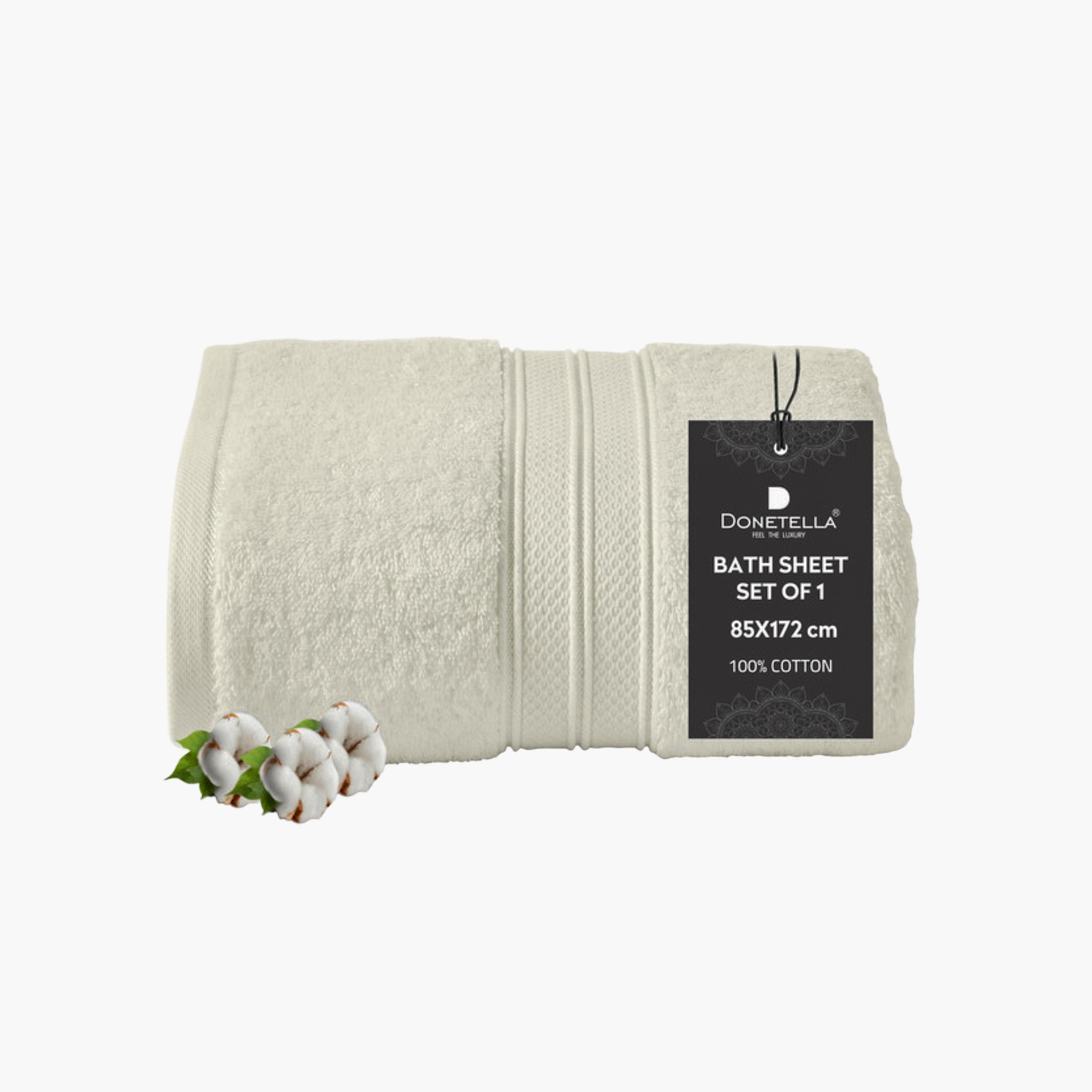 Combed Cotton Bath Sheet - 85x172 cms-household-bathandlaundry-bathlinen-towels-image-1