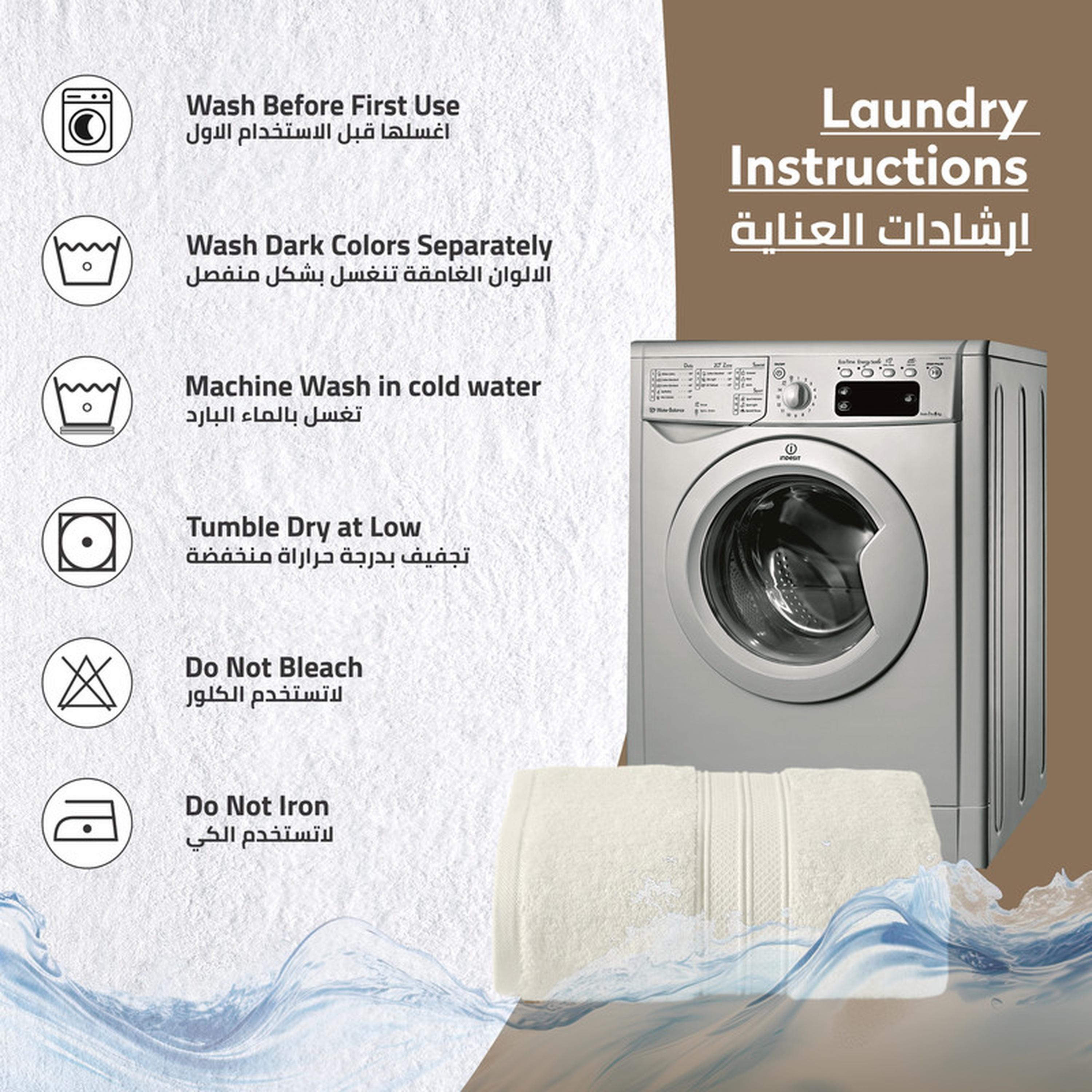 Combed Cotton Bath Sheet - 85x172 cms-household-bathandlaundry-bathlinen-towels-image-2