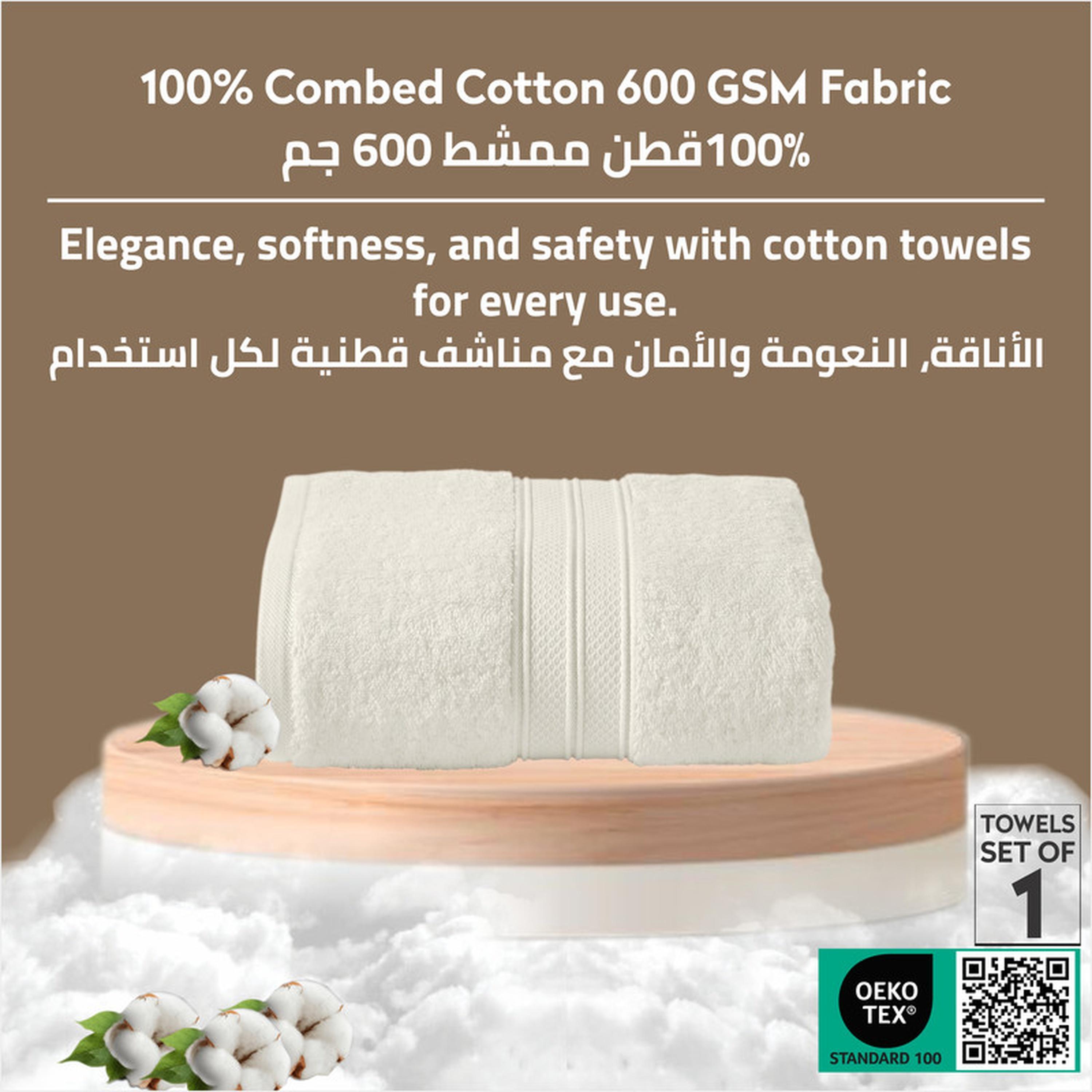 Combed Cotton Bath Sheet - 85x172 cms-household-bathandlaundry-bathlinen-towels-image-5