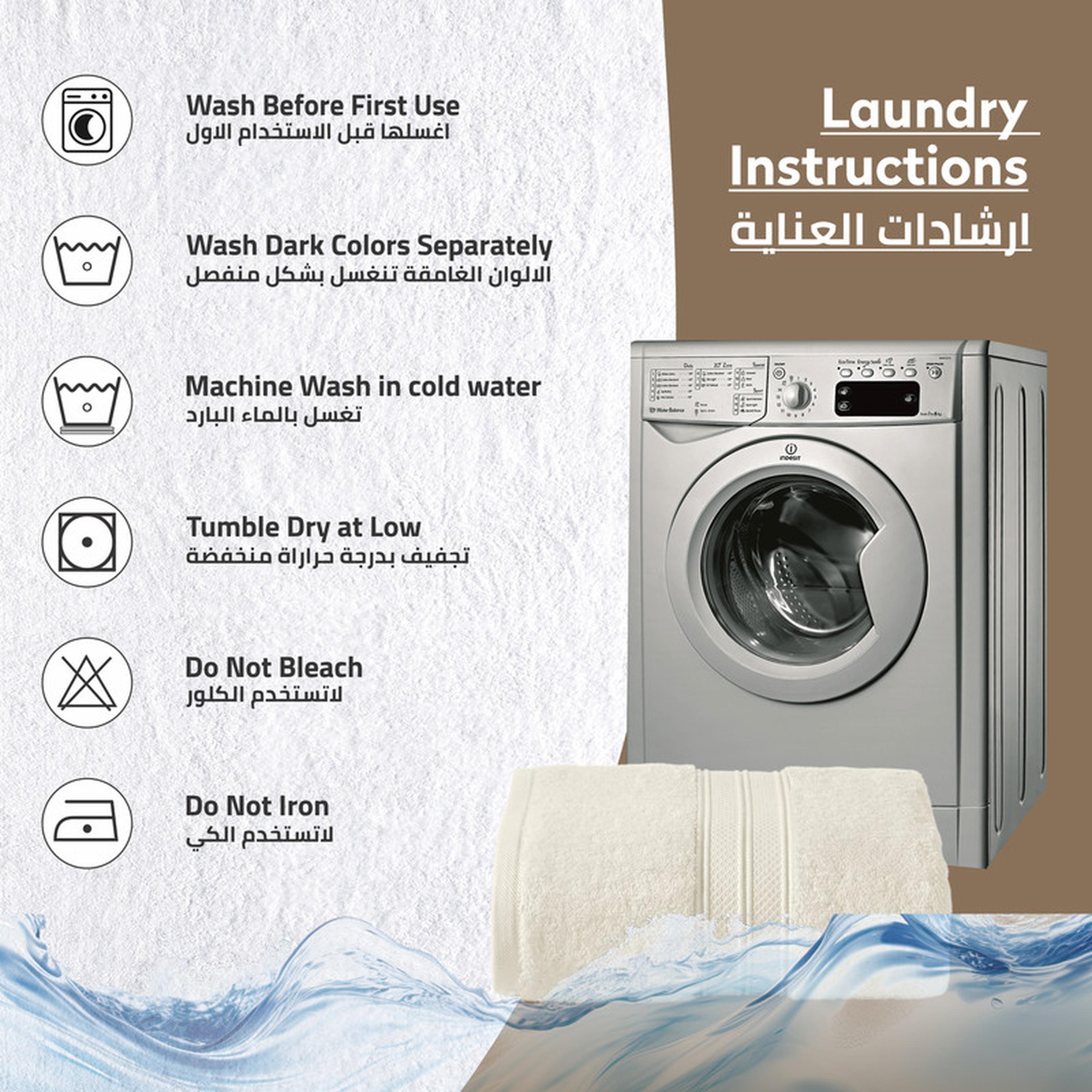 Combed Cotton Bath Sheet - 85x172 cms-household-bathandlaundry-bathlinen-towels-image-2