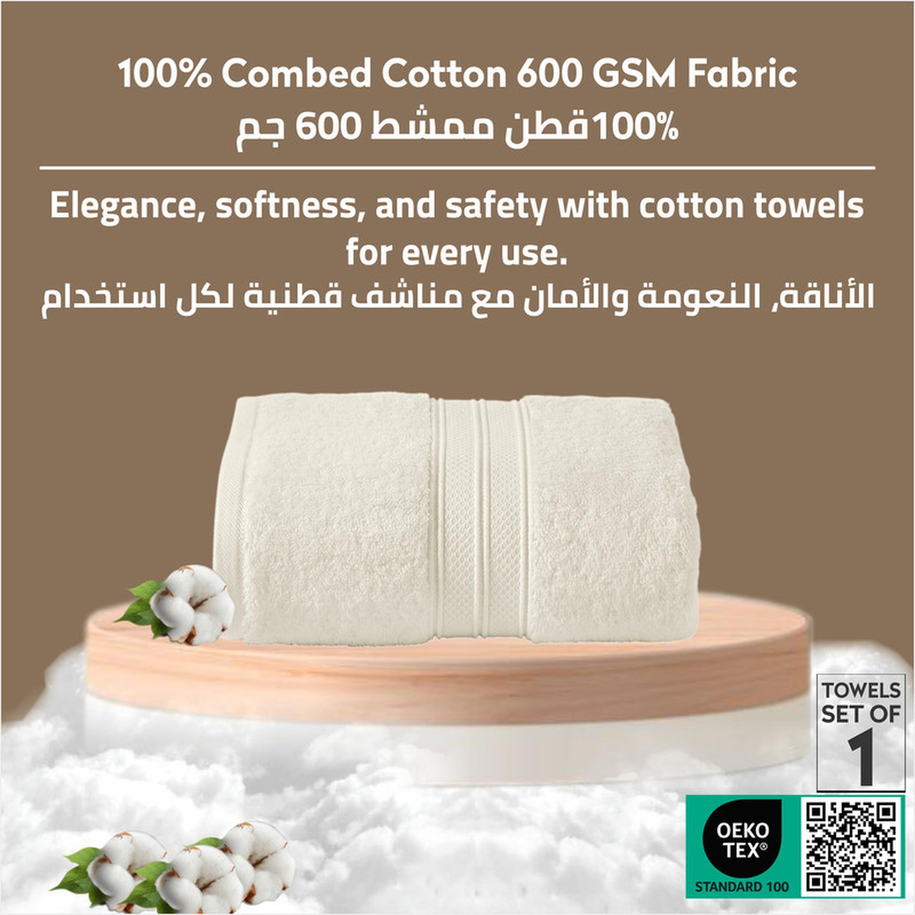 Combed Cotton Bath Sheet - 85x172 cms-household-bathandlaundry-bathlinen-towels-image-6
