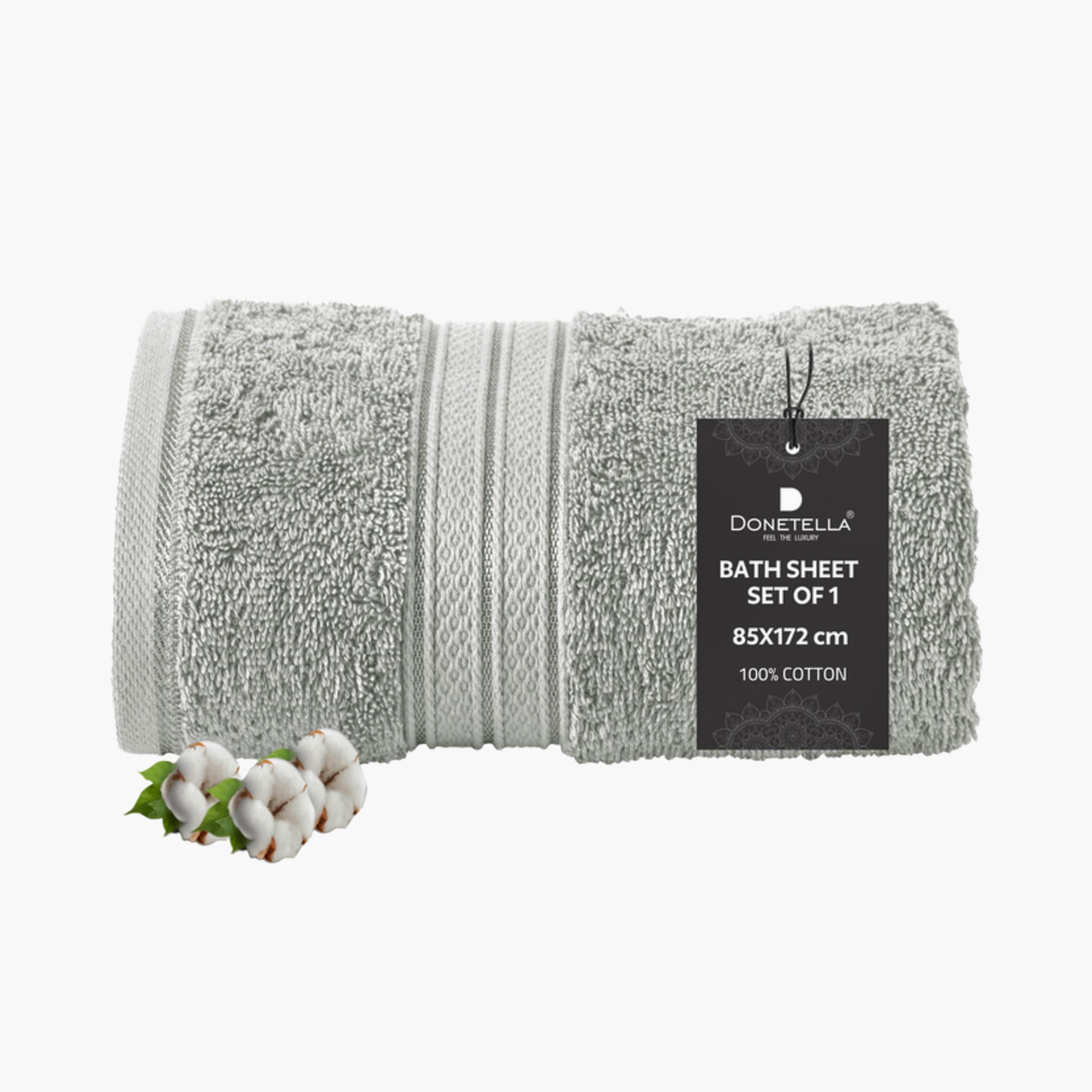 Combed Cotton Bath Sheet - 85x172 cms-household-bathandlaundry-bathlinen-towels-image-1