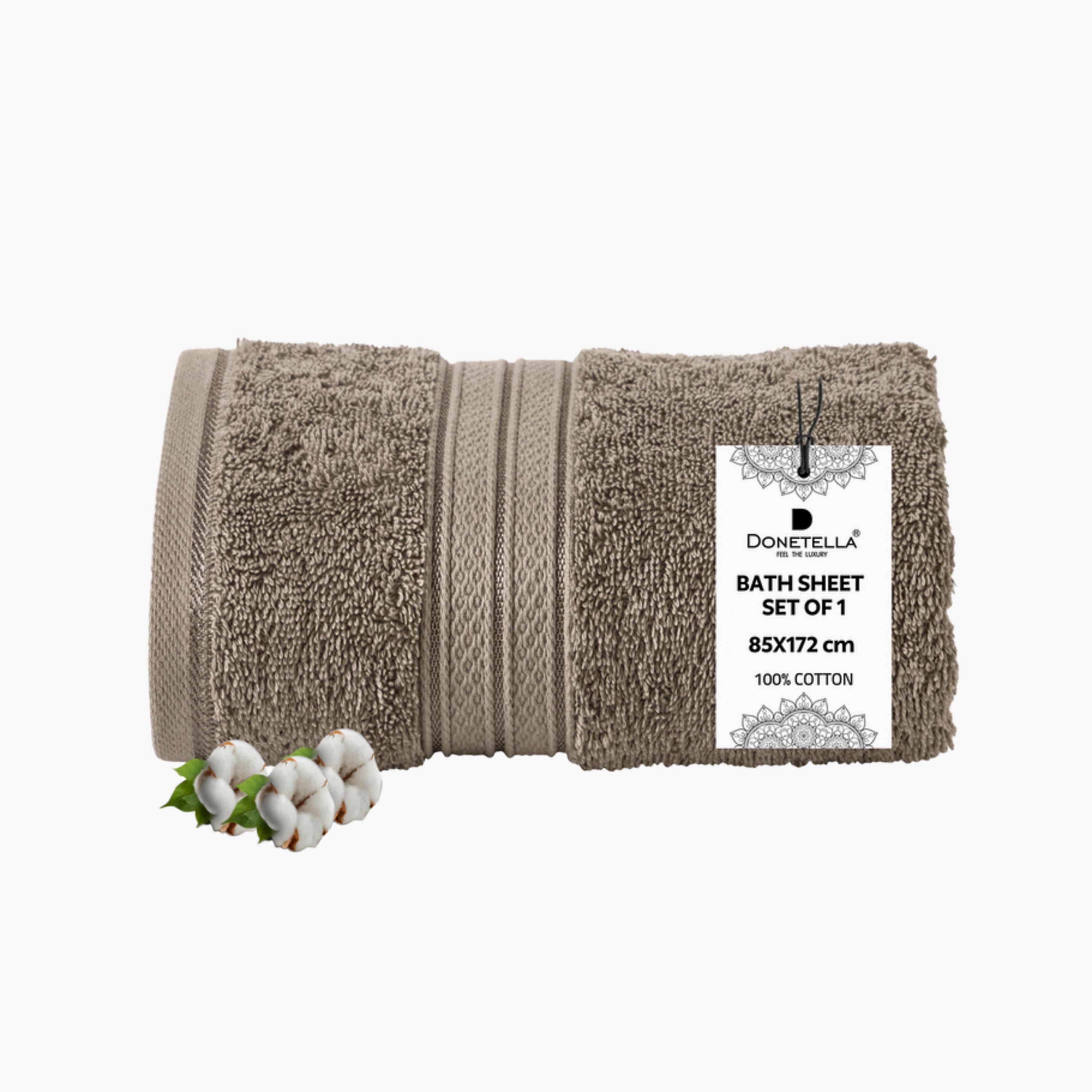Combed Cotton Bath Sheet - 85x172 cms-household-bathandlaundry-bathlinen-towels-image-1