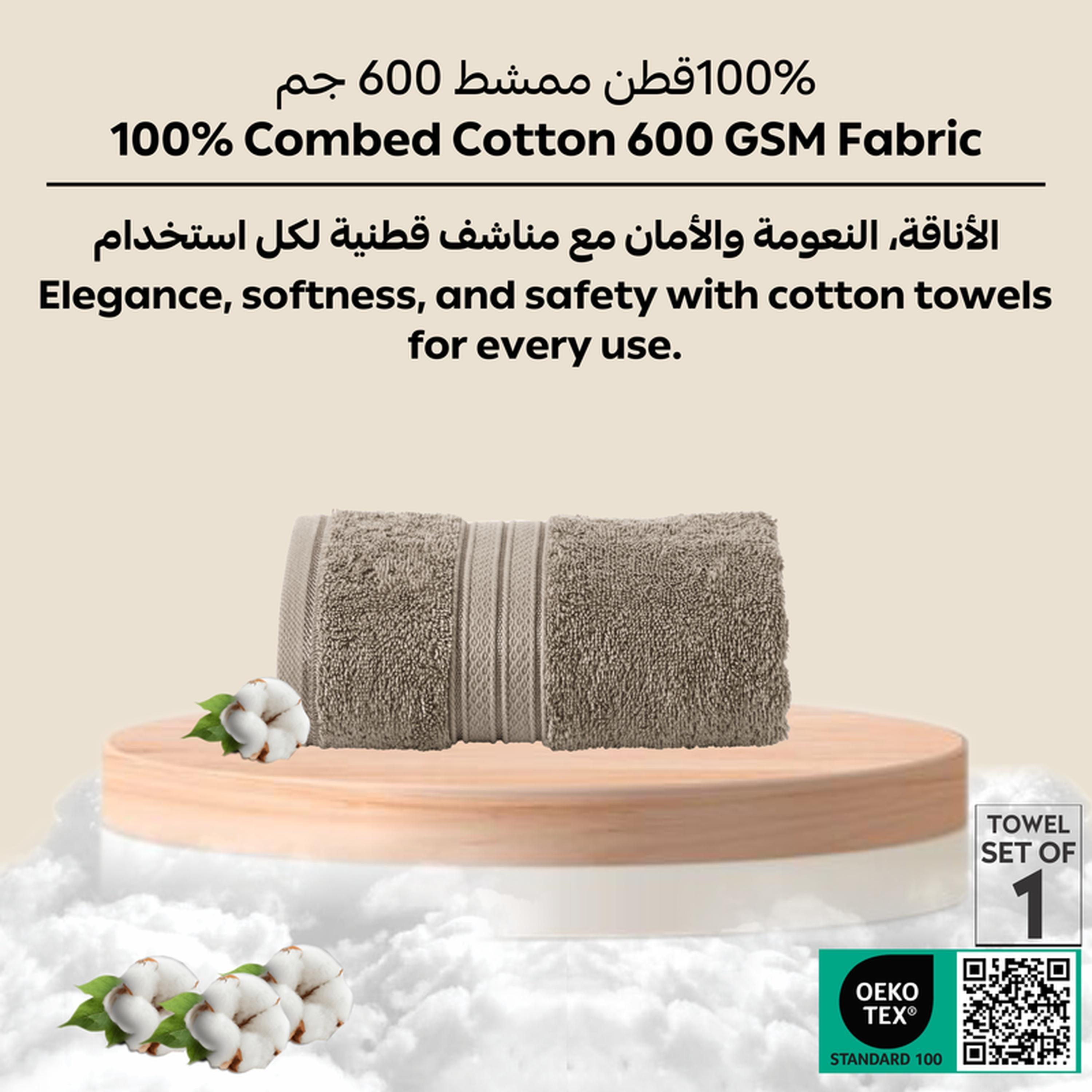 Combed Cotton Bath Sheet - 85x172 cms-household-bathandlaundry-bathlinen-towels-image-6