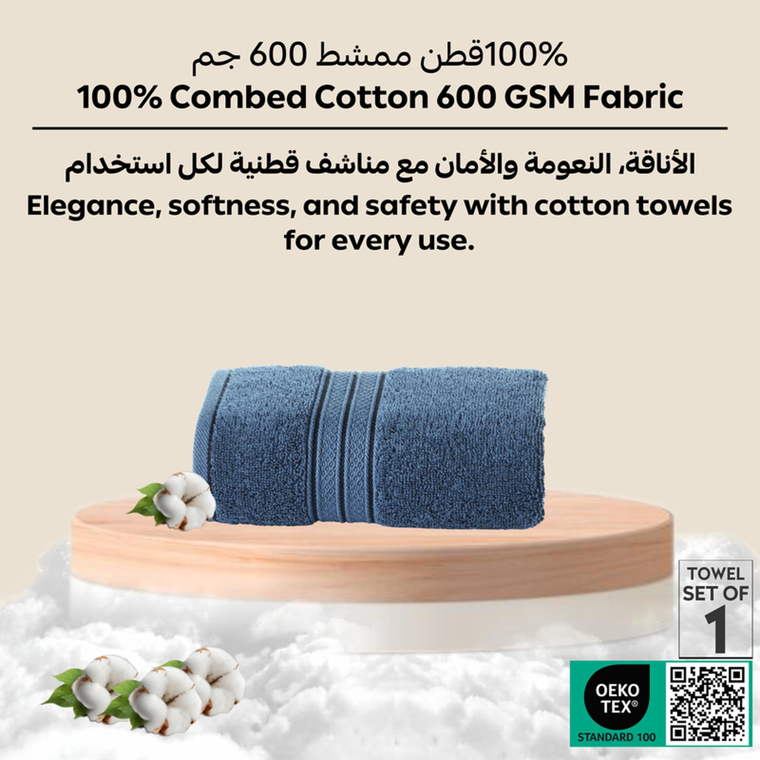 Combed Cotton Bath Sheet - 85x172 cms-household-bathandlaundry-bathlinen-towels-image-6