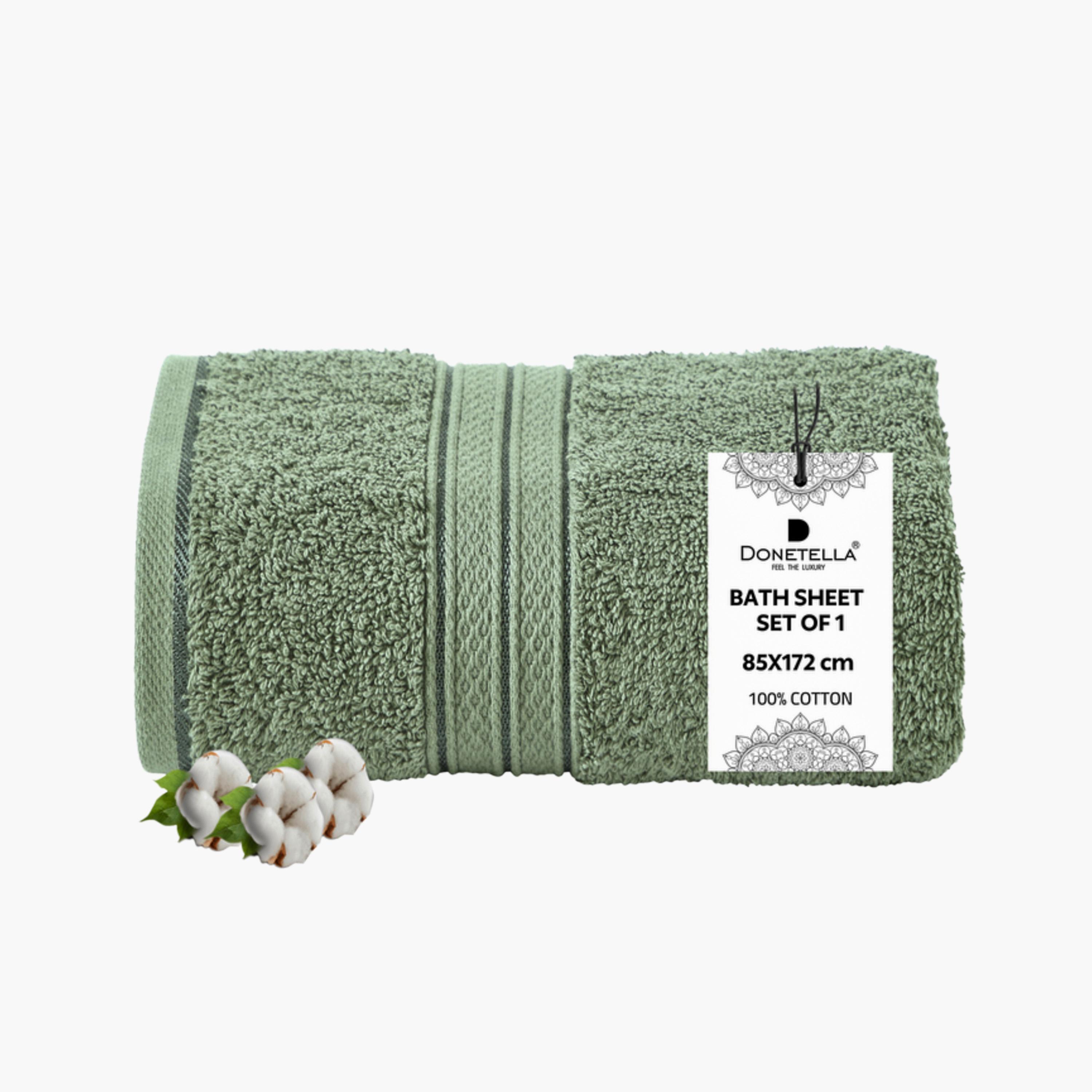 Combed Cotton Bath Sheet - 85x172 cms-household-bathandlaundry-bathlinen-towels-image-1