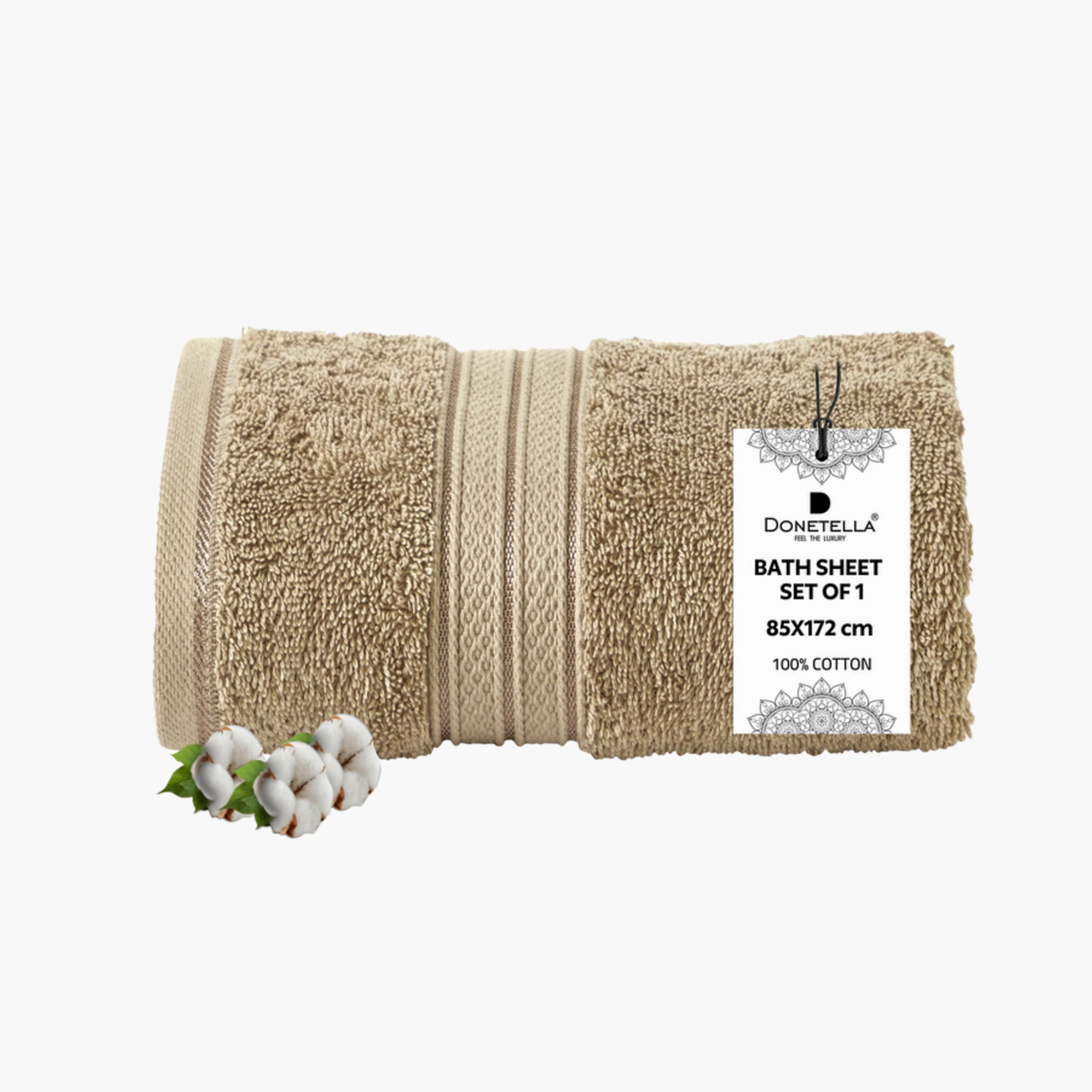 Combed Cotton Bath Sheet - 85x172 cms-household-bathandlaundry-bathlinen-towels-image-1