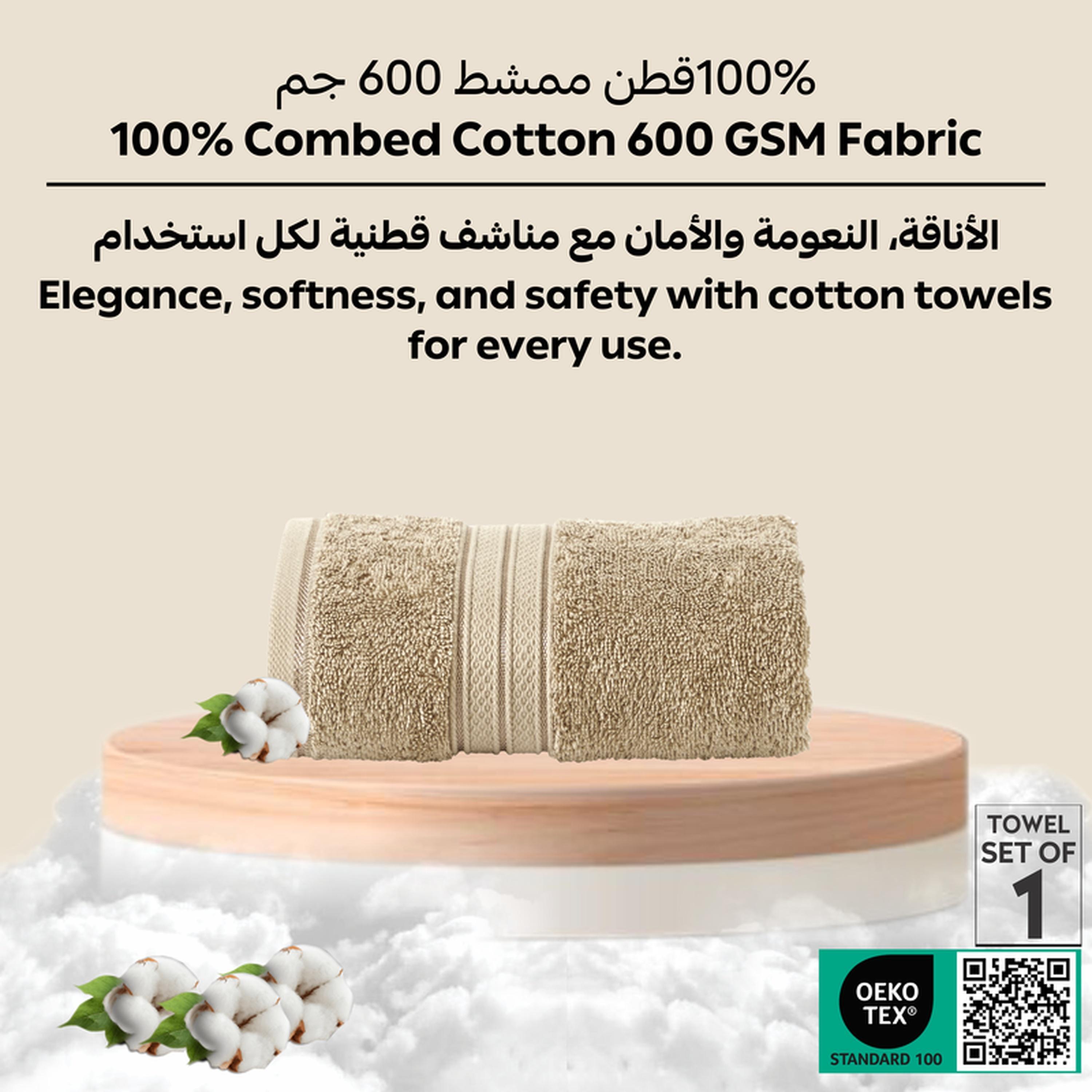 Combed Cotton Bath Sheet - 85x172 cms-household-bathandlaundry-bathlinen-towels-image-6