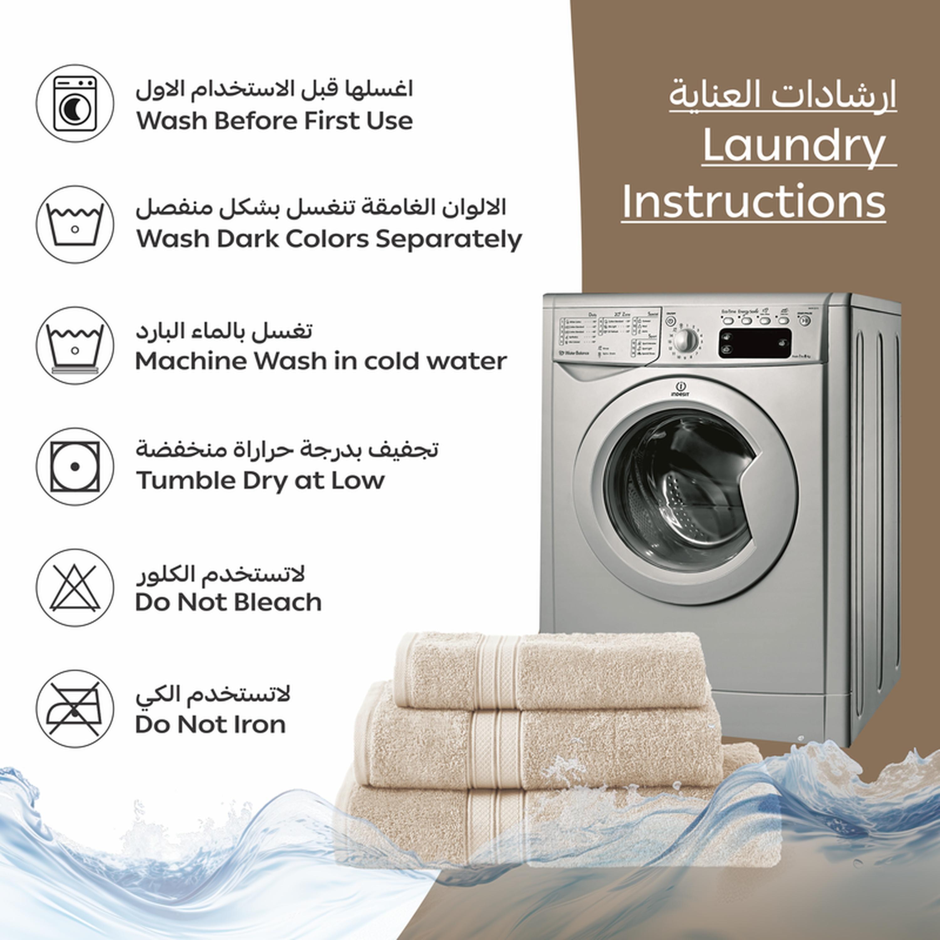 طقم مناشف قطن ممشطة 3 قطع من دونتيلا-household-bathandlaundry-bathlinen-towels-image-6