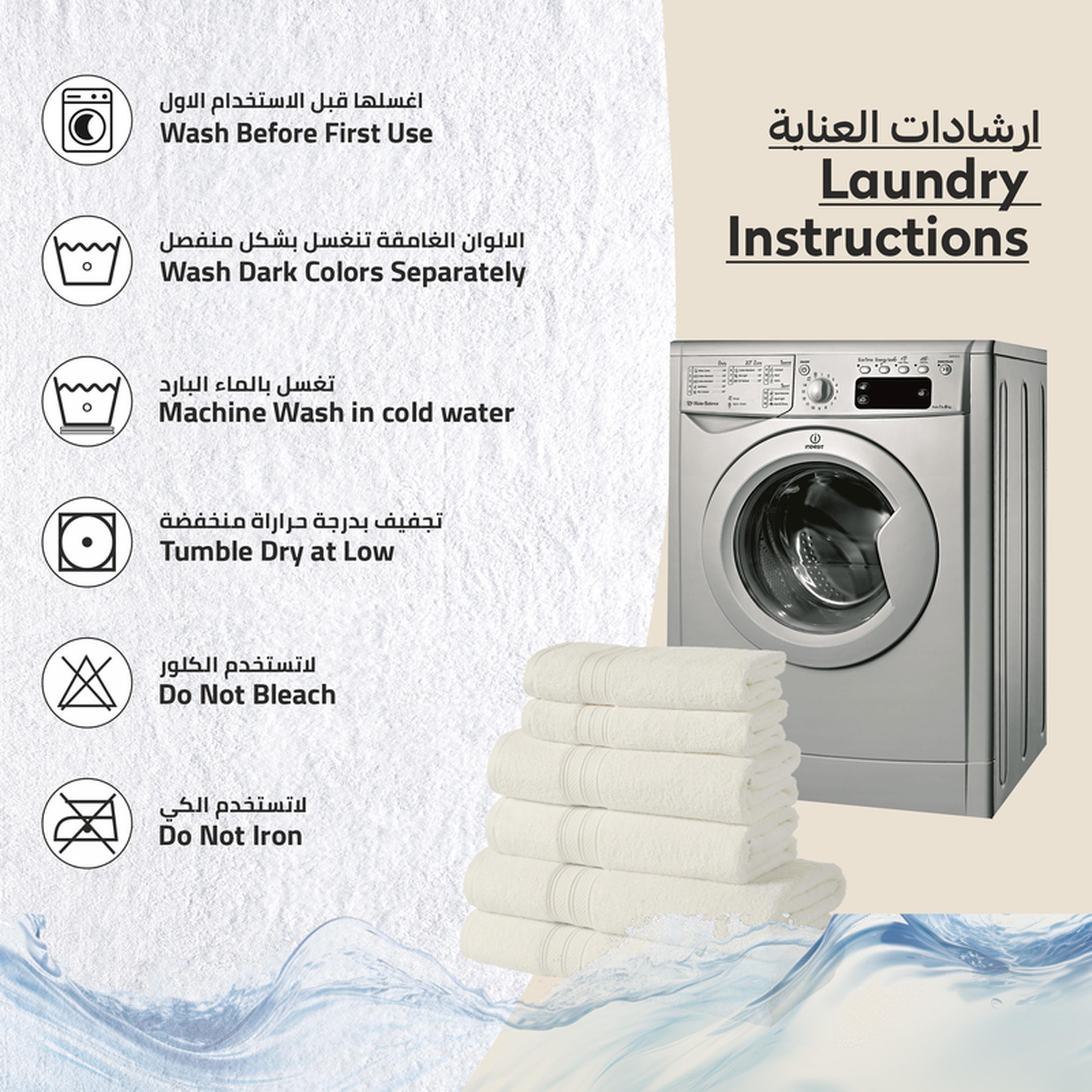 Solid 6-Piece 600 GSM Cotton Bath Sheet with Bath Towel and Hand Towel Set-household-bathandlaundry-bathlinen-towels-image-2
