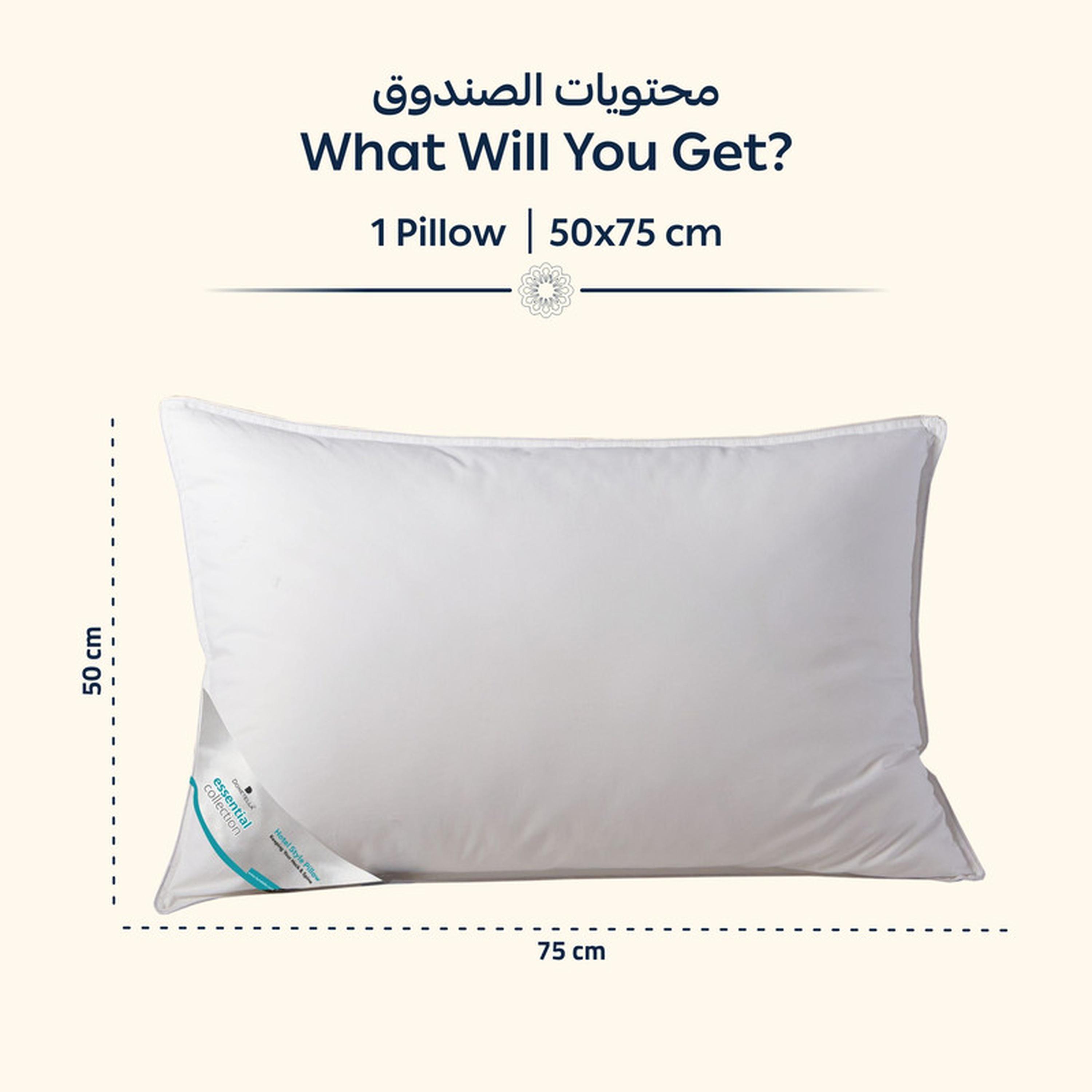 Down Alternative Filling Pillow - 50x75 cms-household-bedding-pillows-image-2