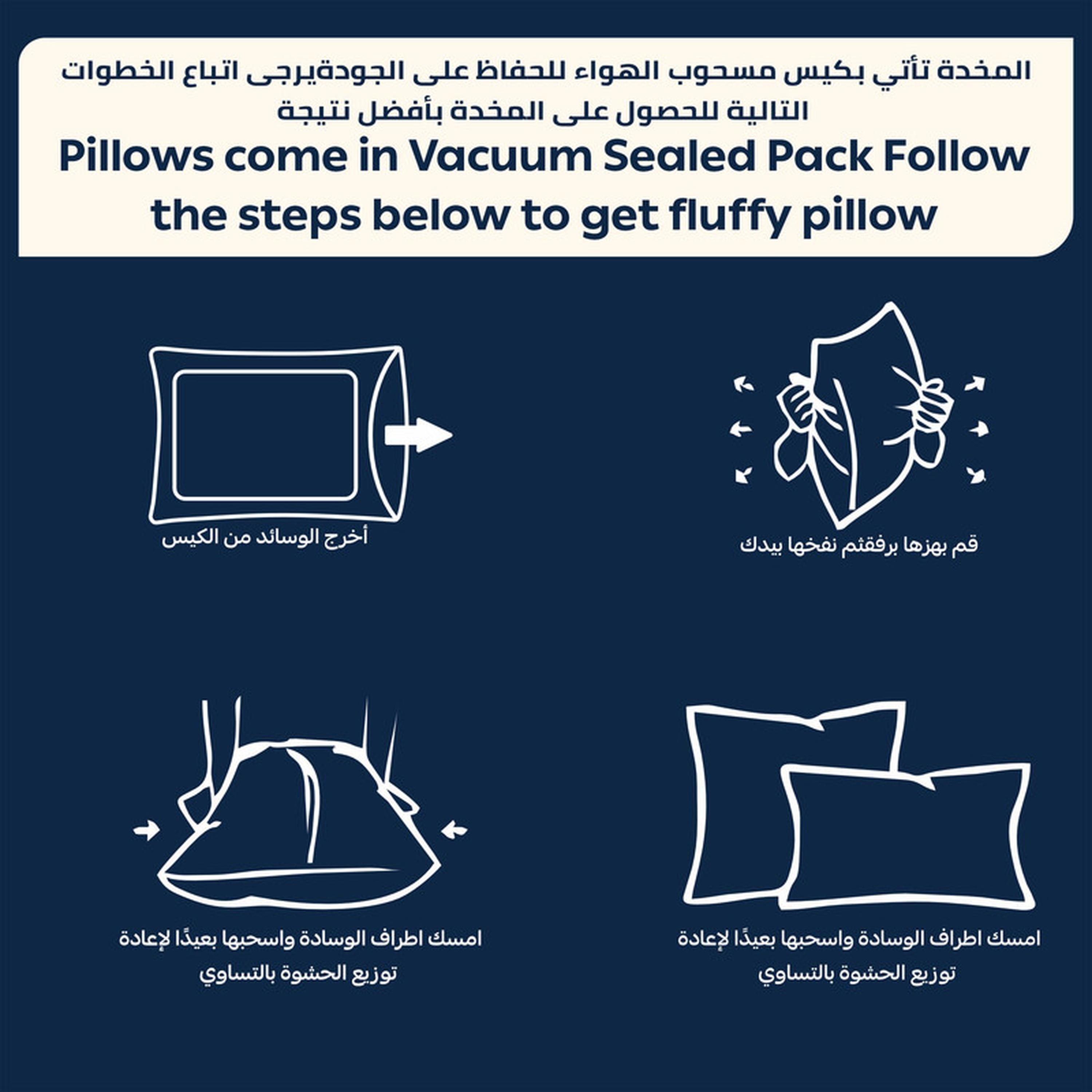 وسادة حشوة بديل الريش من دونتيلا - 50x75 سم-household-bedding-pillows-image-7