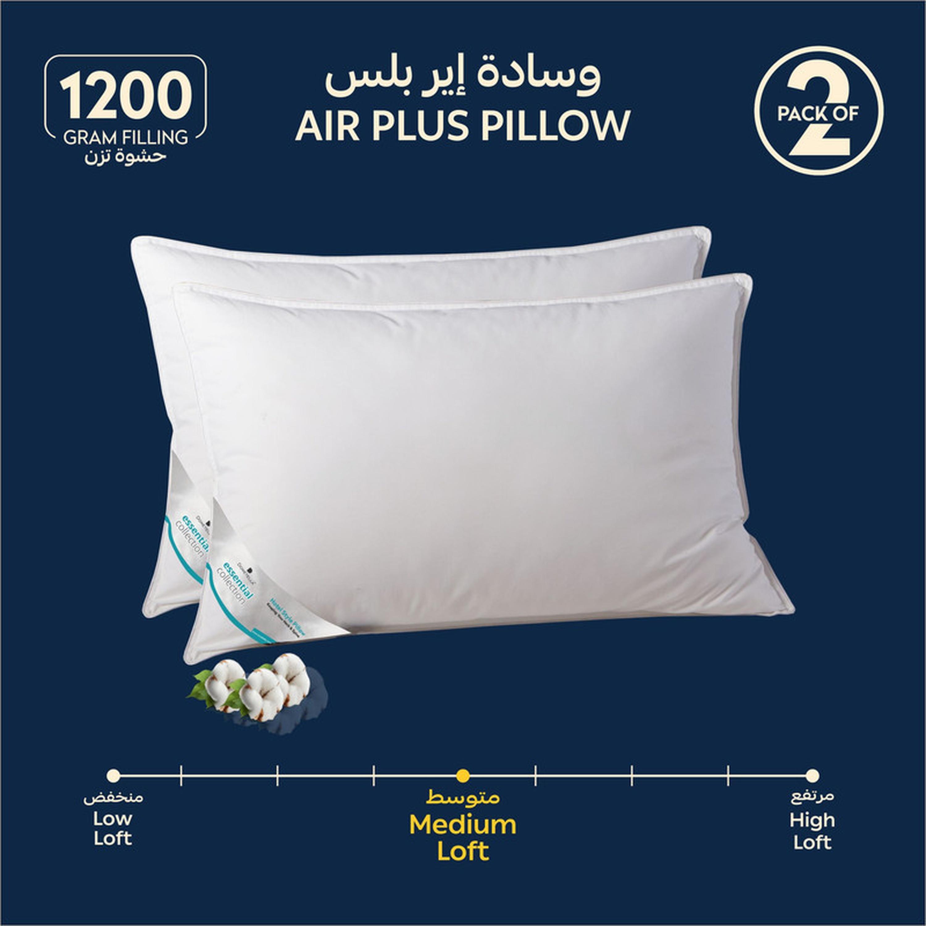 Luxury 2-Piece Down Alternative Filling Pillow Set - 50x75 cms-household-bedding-pillows-image-1