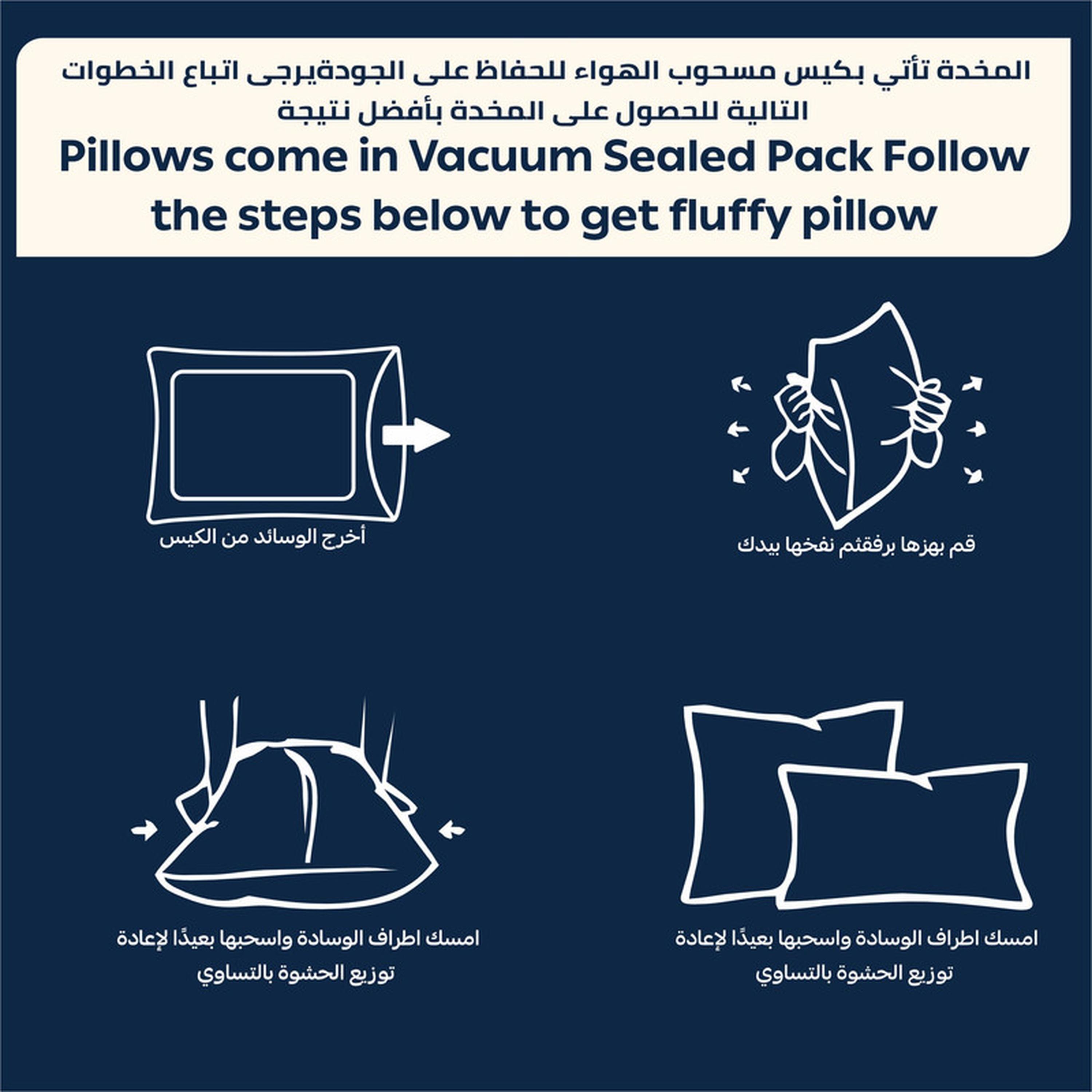 Luxury 2-Piece Down Alternative Filling Pillow Set - 50x75 cms-household-bedding-pillows-image-7