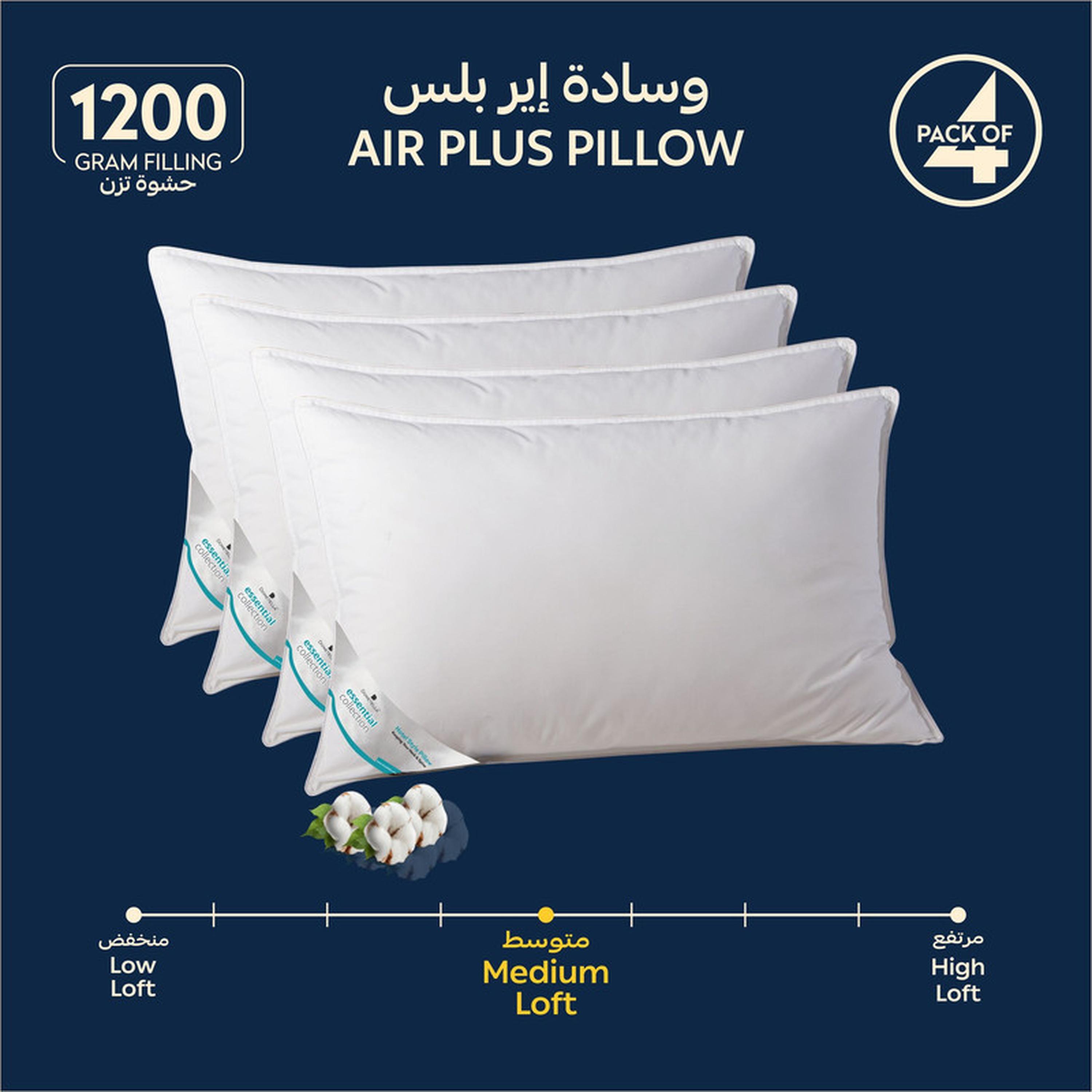 Down Alternative Filling 4-Piece Pillow Set - 50x75 cms-household-bedding-pillows-image-1