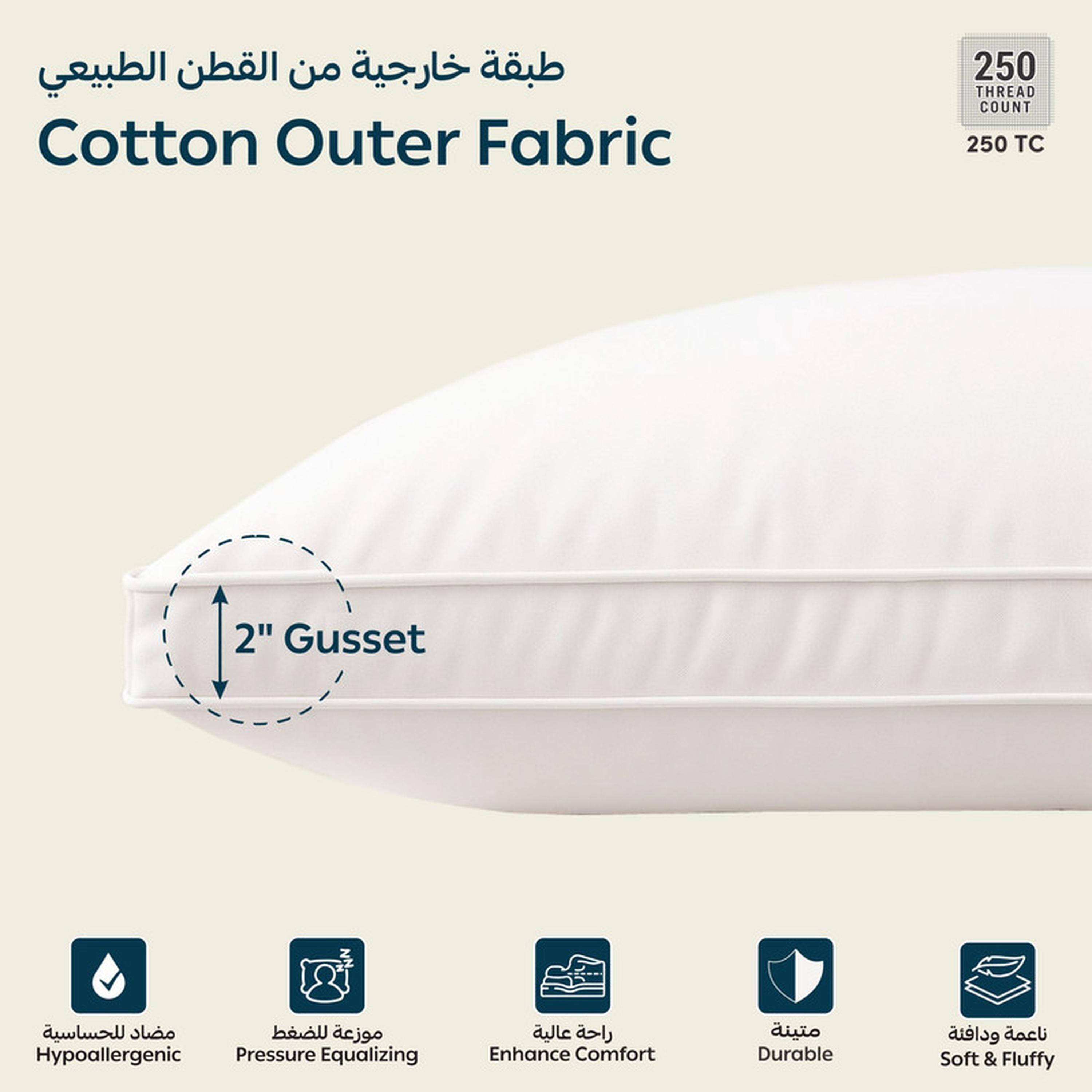 وسادة فاخرة بحشوة بديلة للريش من دونتيلا - 50×75 سم-household-bedding-pillows-image-3