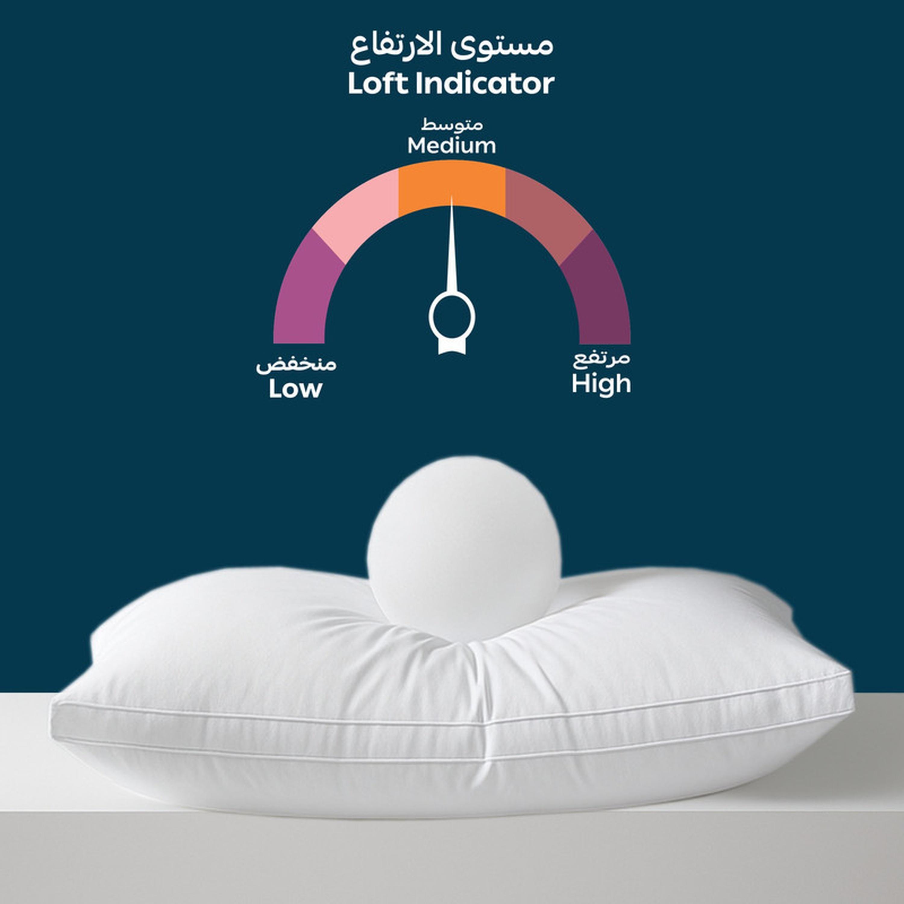 وسادة فاخرة بحشوة بديلة للريش من دونتيلا - 50×75 سم-household-bedding-pillows-image-5