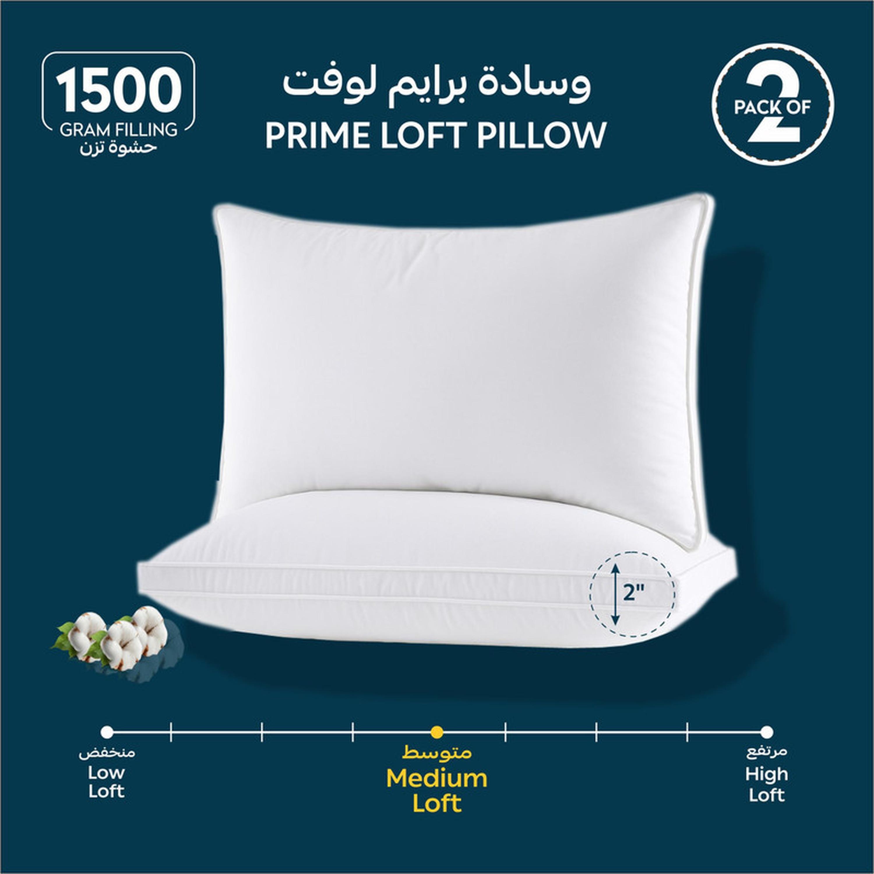 Luxury 2-Piece Down Alternative Filling Pillow Set - 50x75 cms-household-bedding-pillows-image-1