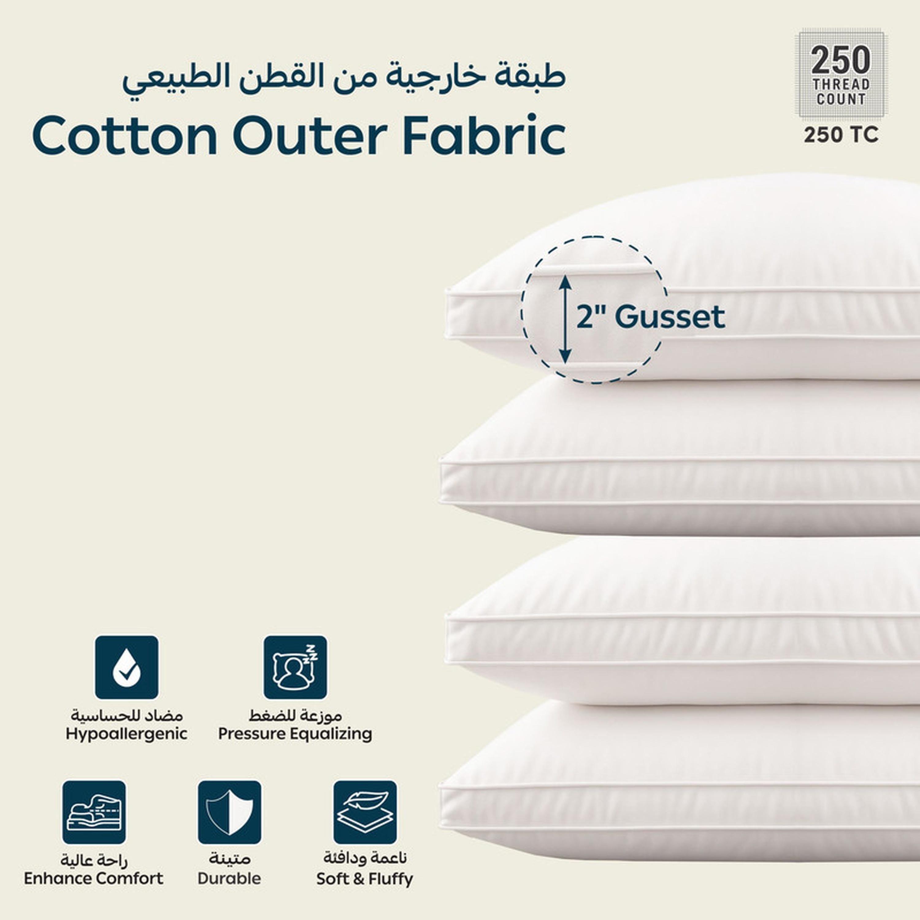 Down Alternative Filling 4-Piece Pillow Set - 50x75 cms-household-bedding-pillows-image-3