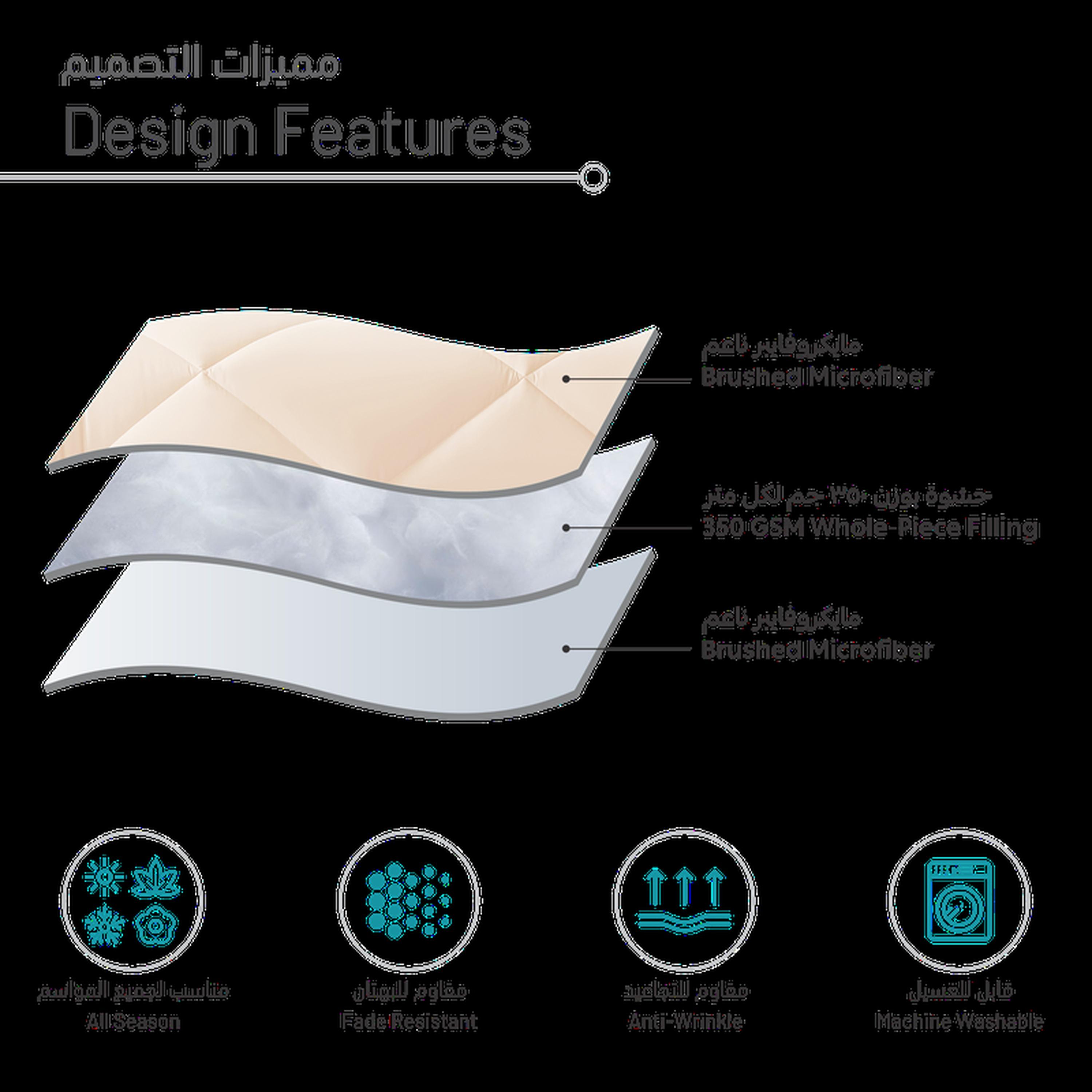 Quilted 3-Piece King Comforter Set - 240x260 cms-household-bedding-comfortersandbedspreads-comforters-image-6