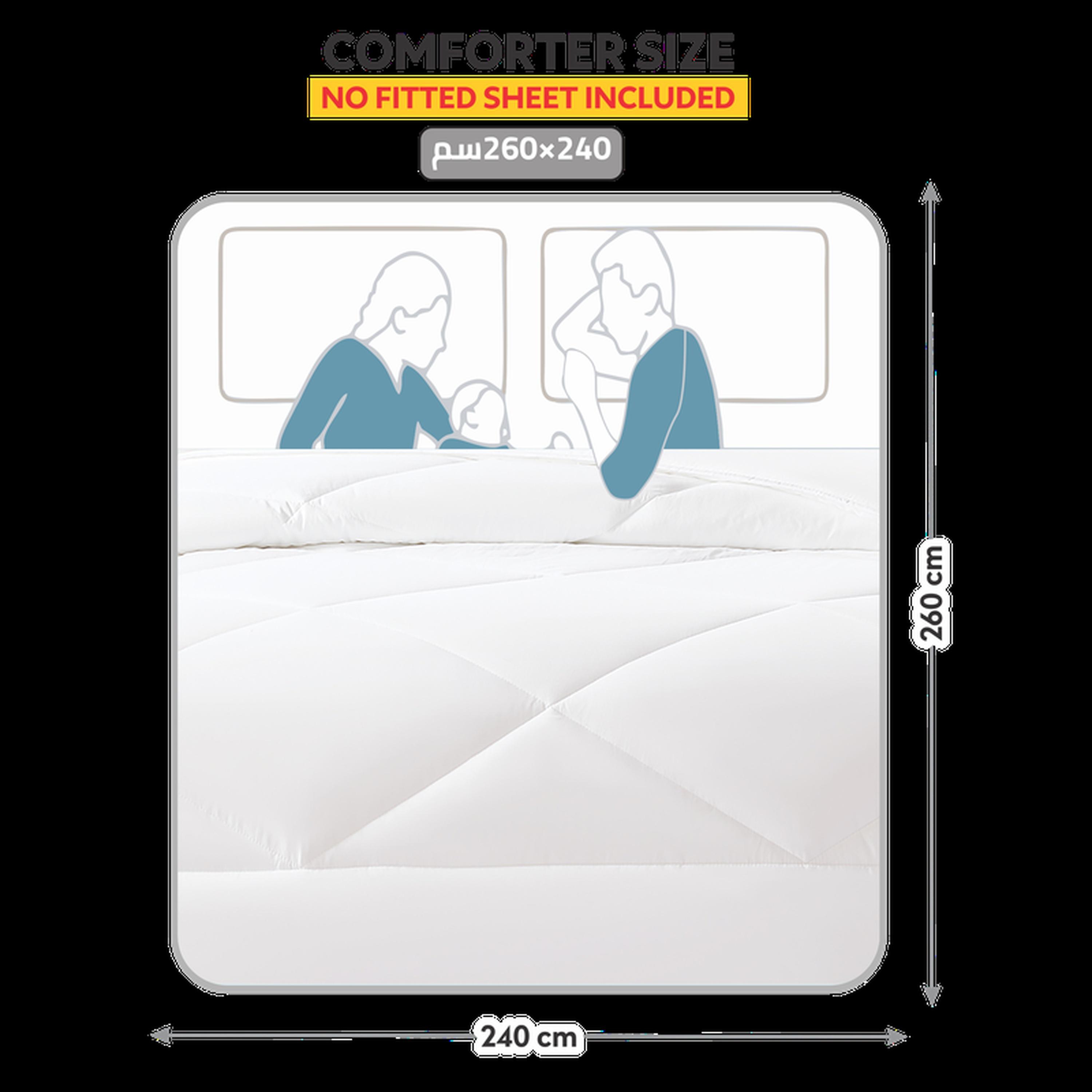 Quilted 3-Piece King Comforter Set - 240x260 cms-household-bedding-comfortersandbedspreads-comforters-image-3