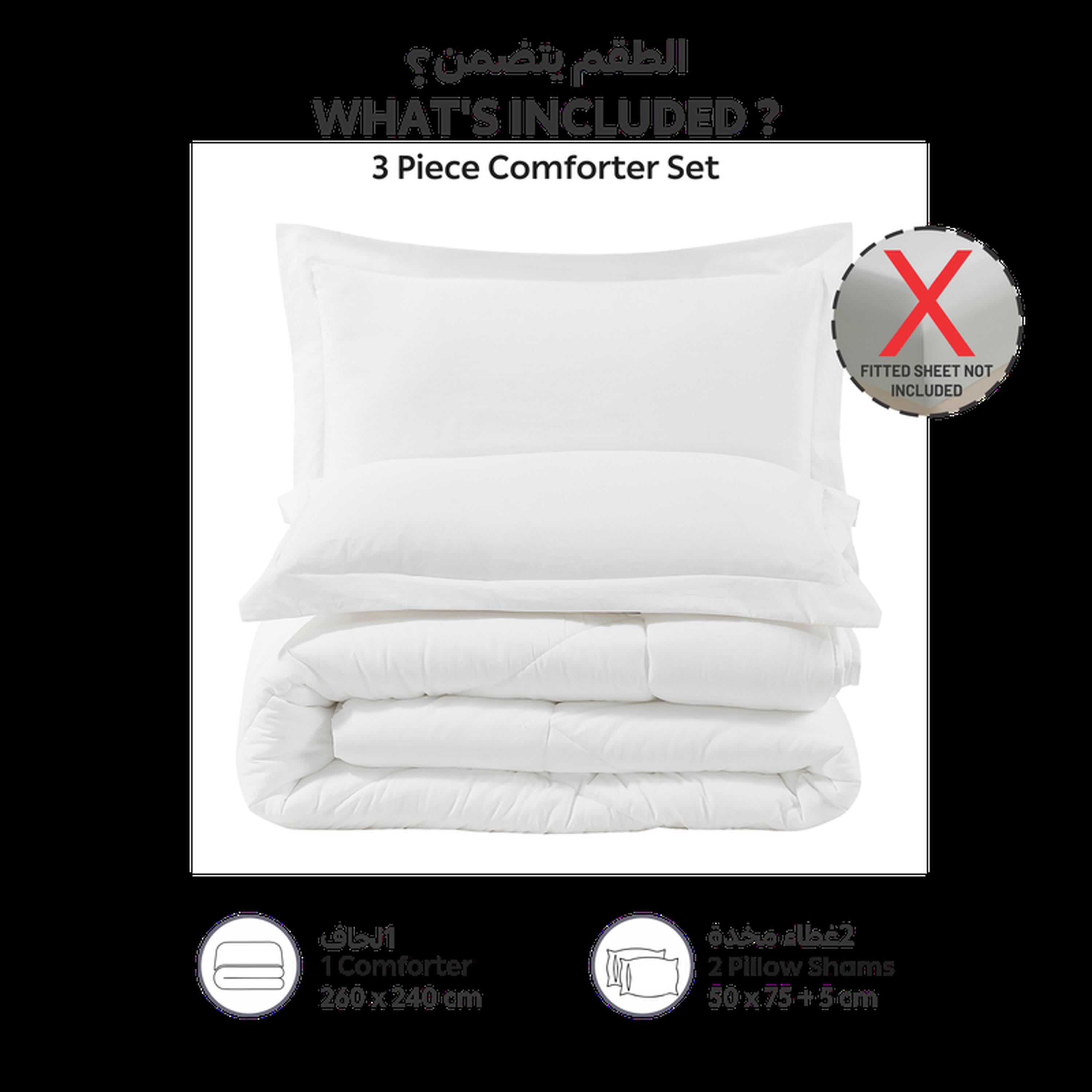 Quilted 3-Piece King Comforter Set - 240x260 cms-household-bedding-comfortersandbedspreads-comforters-image-4