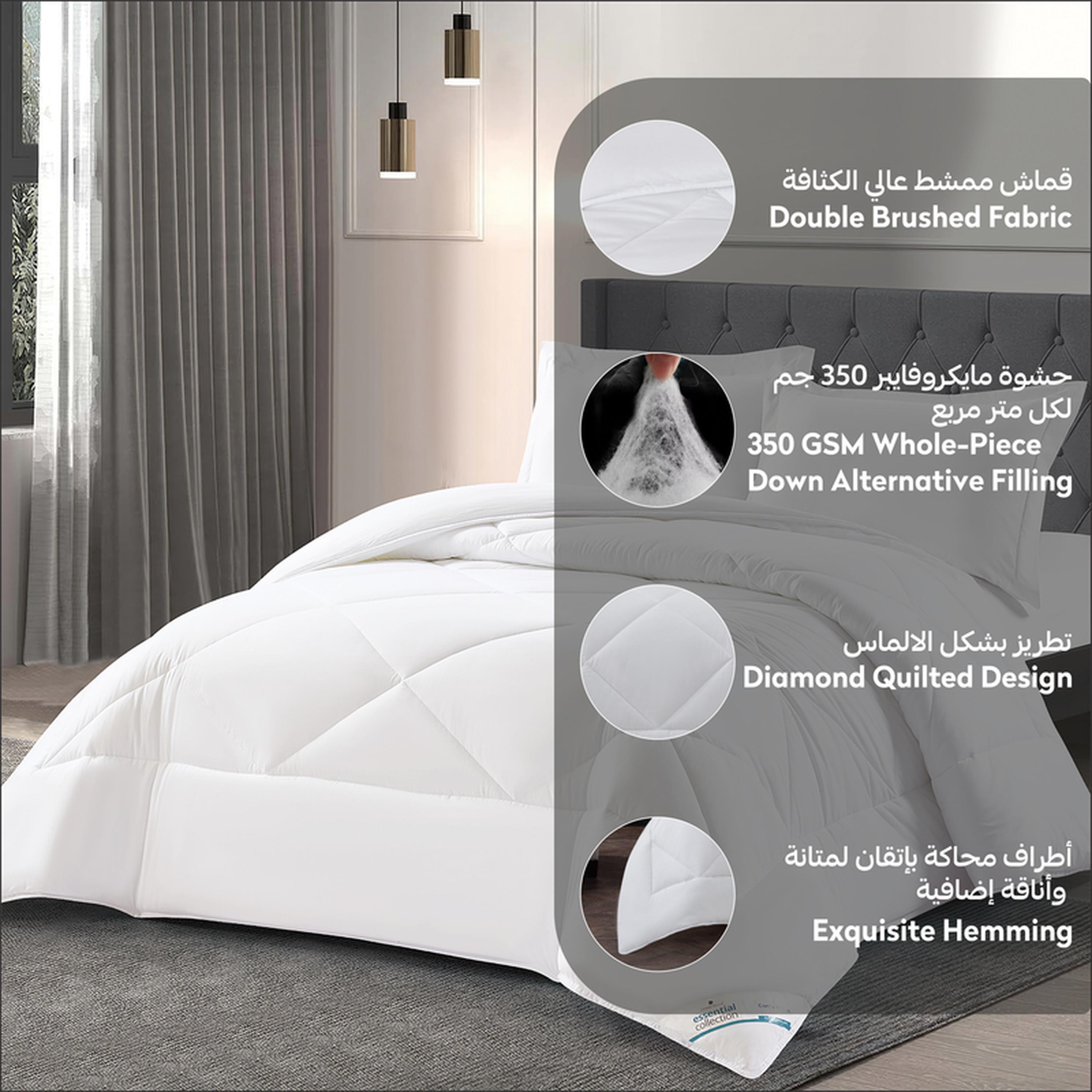 Quilted 3-Piece King Comforter Set - 240x260 cms-household-bedding-comfortersandbedspreads-comforters-image-5