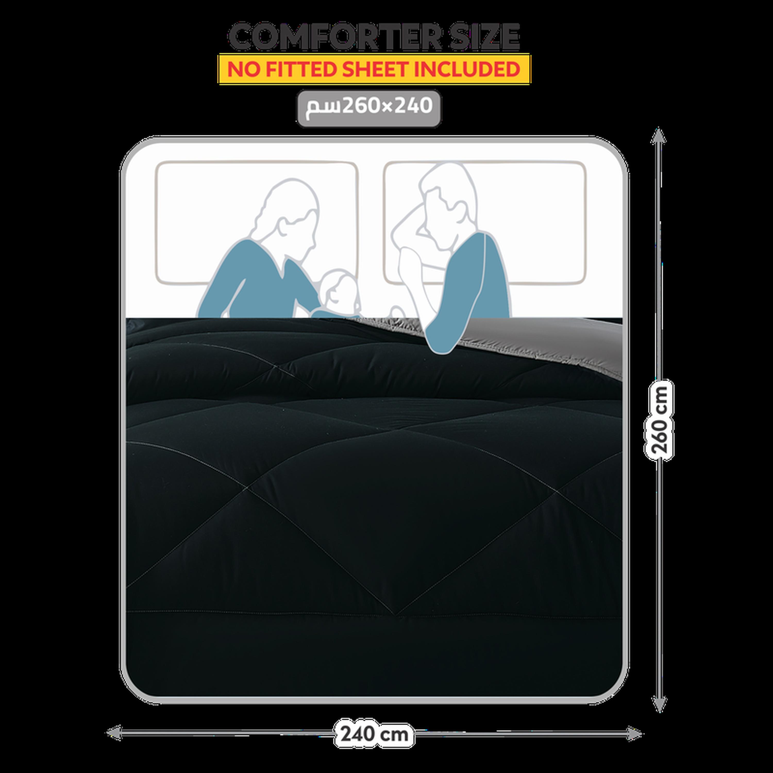 طقم لحاف كينج مبطن 3 قطع من دونتيلا - 240x260 سم-household-bedding-comfortersandbedspreads-comforters-image-3