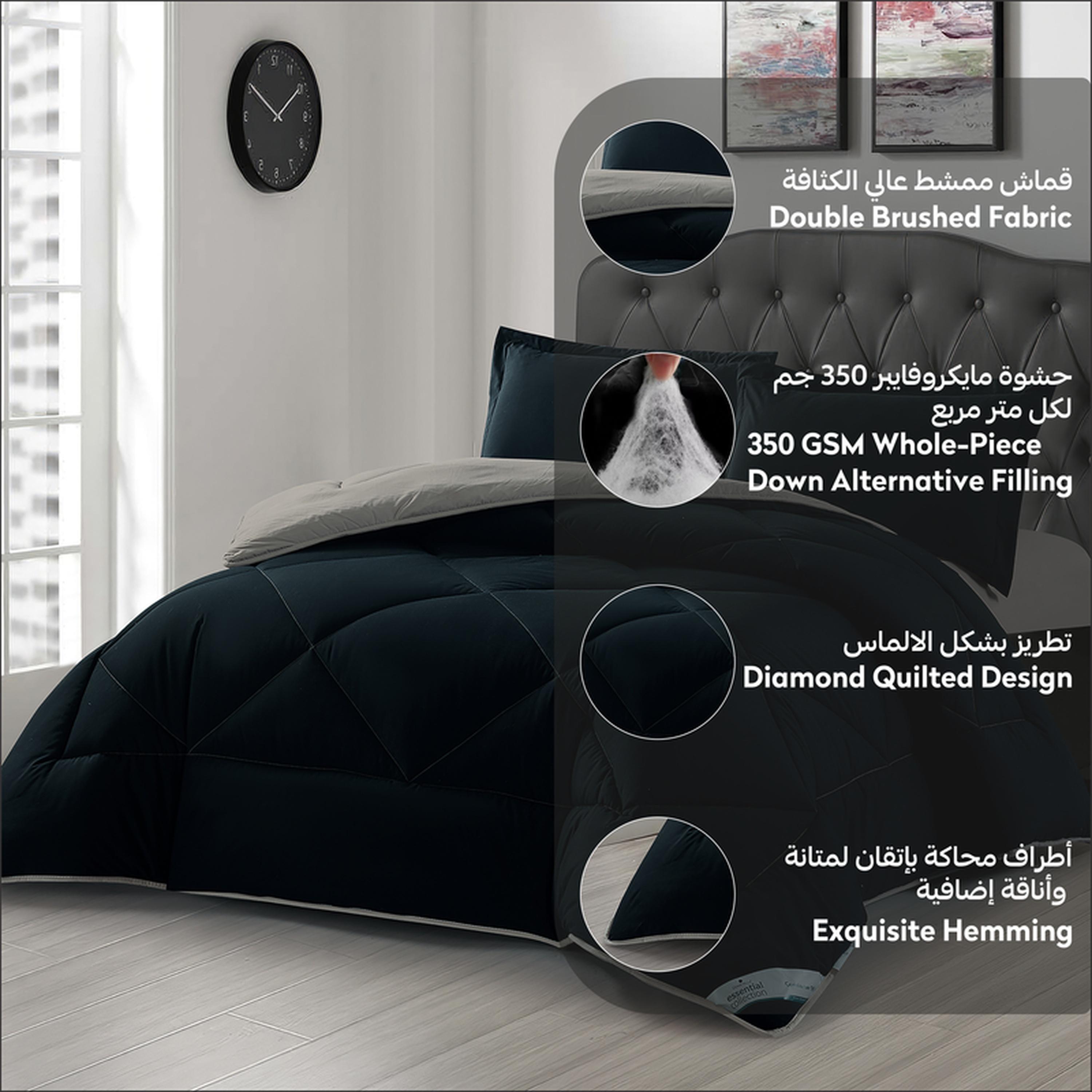 طقم لحاف كينج مبطن 3 قطع من دونتيلا - 240x260 سم-household-bedding-comfortersandbedspreads-comforters-image-5