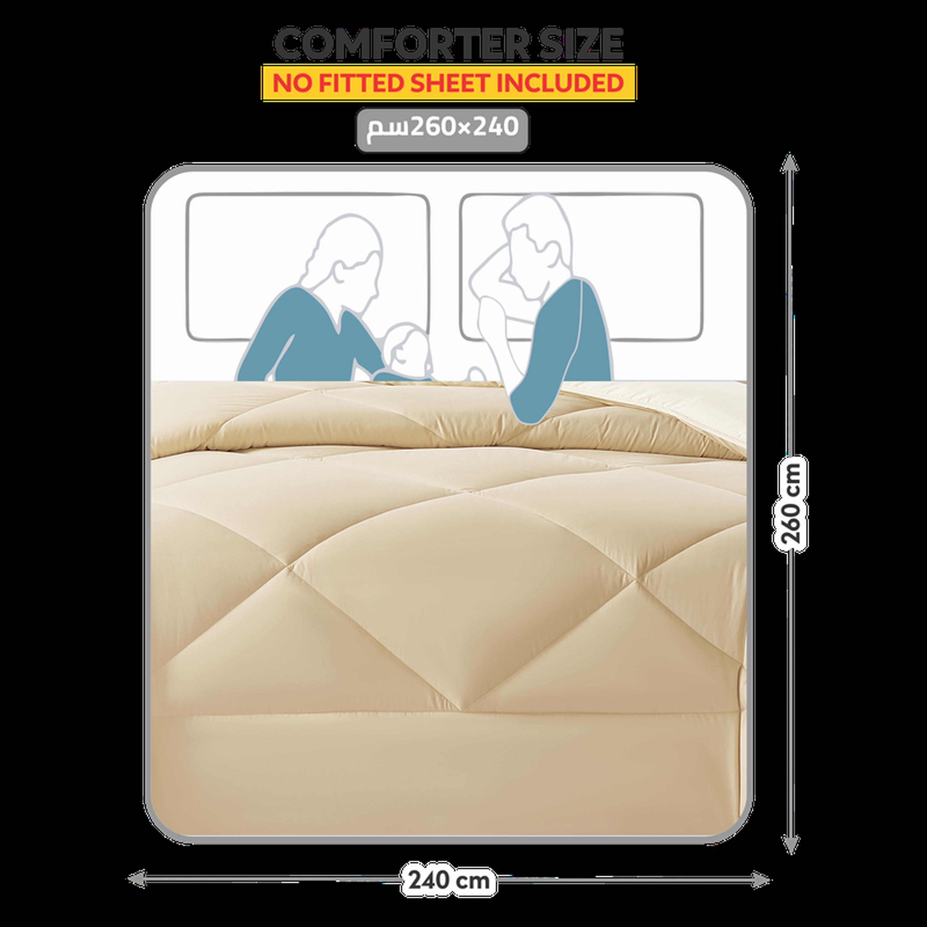 Quilted 3-Piece King Comforter Set - 240x260 cms-household-bedding-comfortersandbedspreads-comforters-image-2