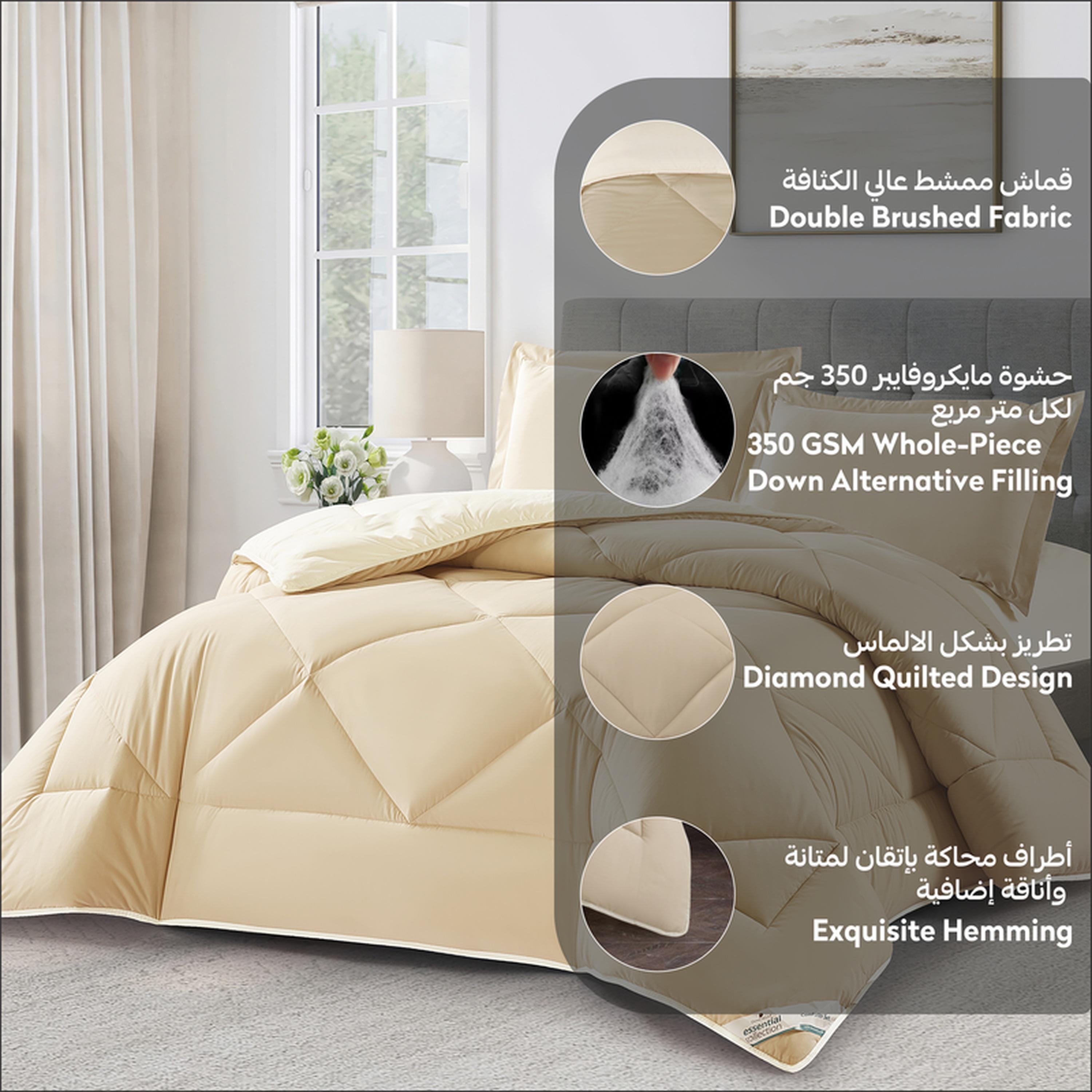 Quilted 3-Piece King Comforter Set - 240x260 cms-household-bedding-comfortersandbedspreads-comforters-image-4