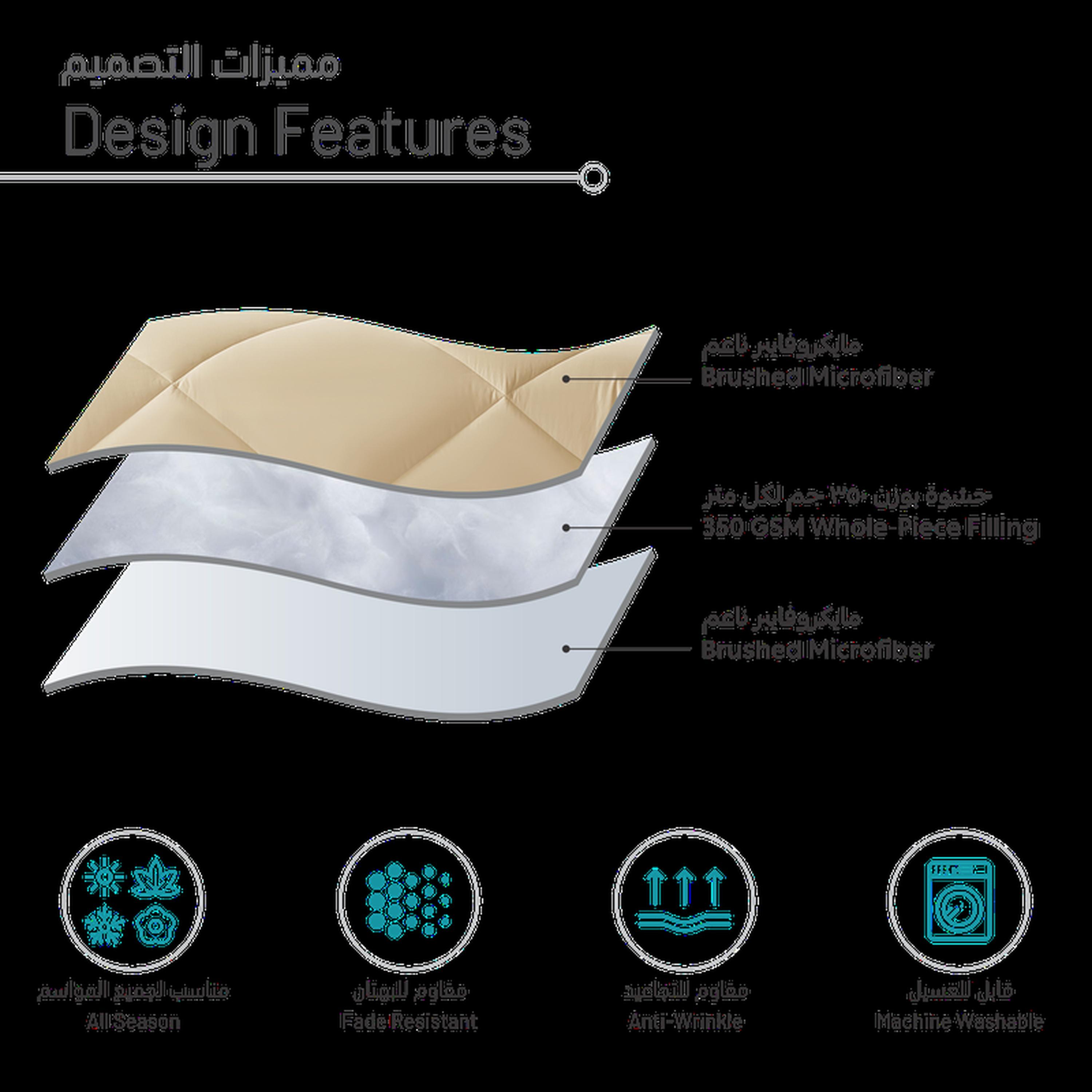 Quilted 3-Piece King Comforter Set - 240x260 cms-household-bedding-comfortersandbedspreads-comforters-image-6