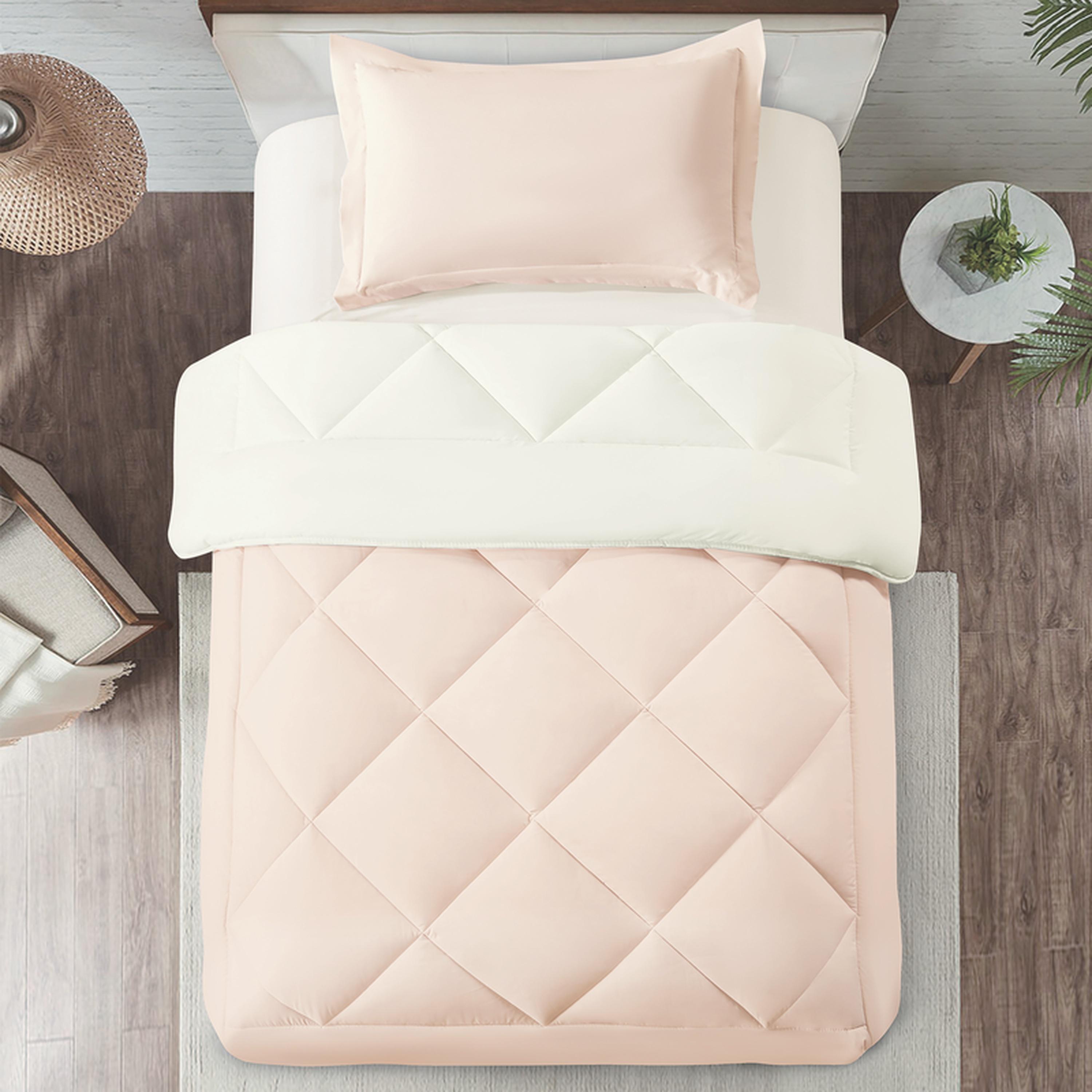 Diamond Quilted 2-Piece Twin Comforter Set - 170x230 cms-household-bedding-comfortersandbedspreads-comforters-image-1