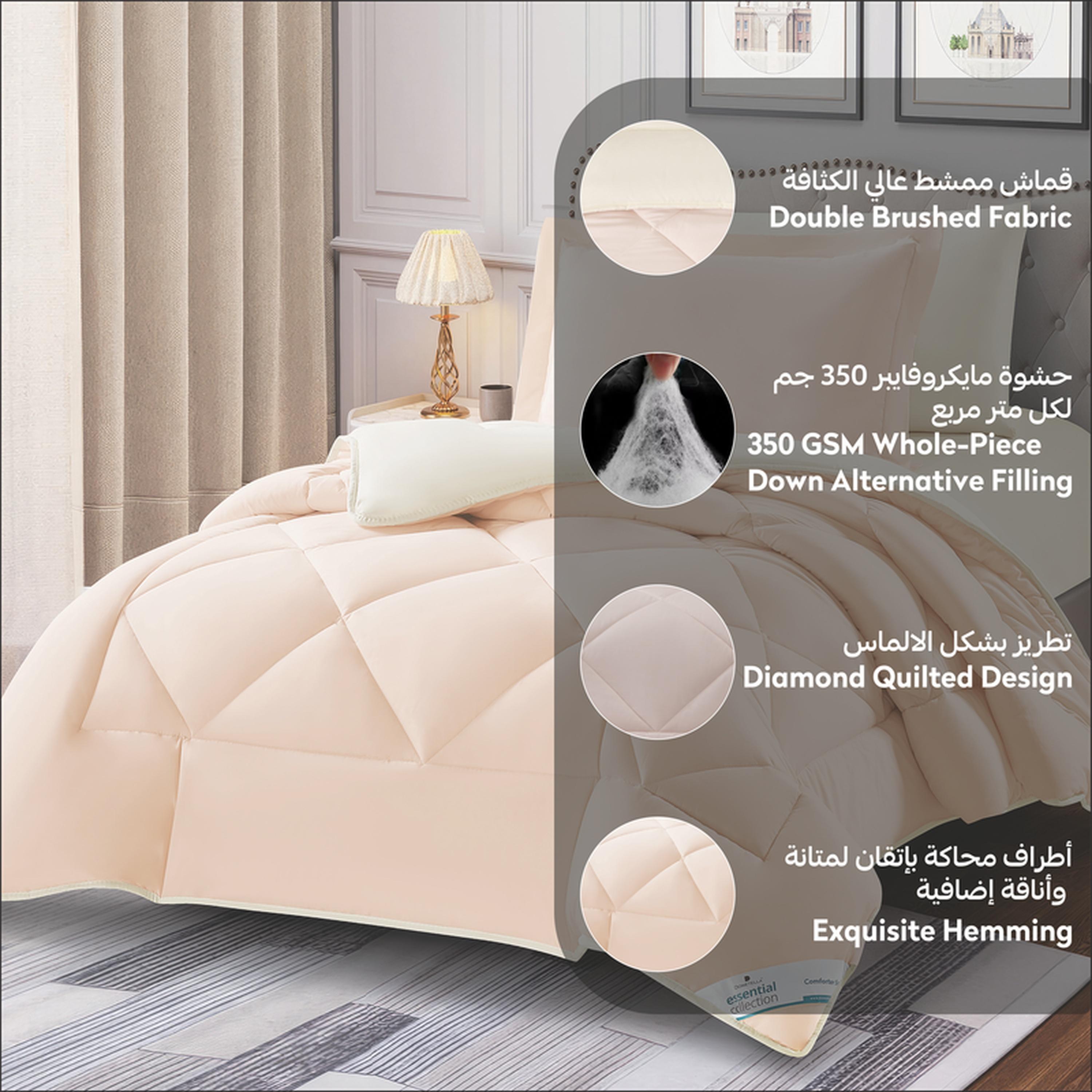Diamond Quilted 2-Piece Twin Comforter Set - 170x230 cms-household-bedding-comfortersandbedspreads-comforters-image-5