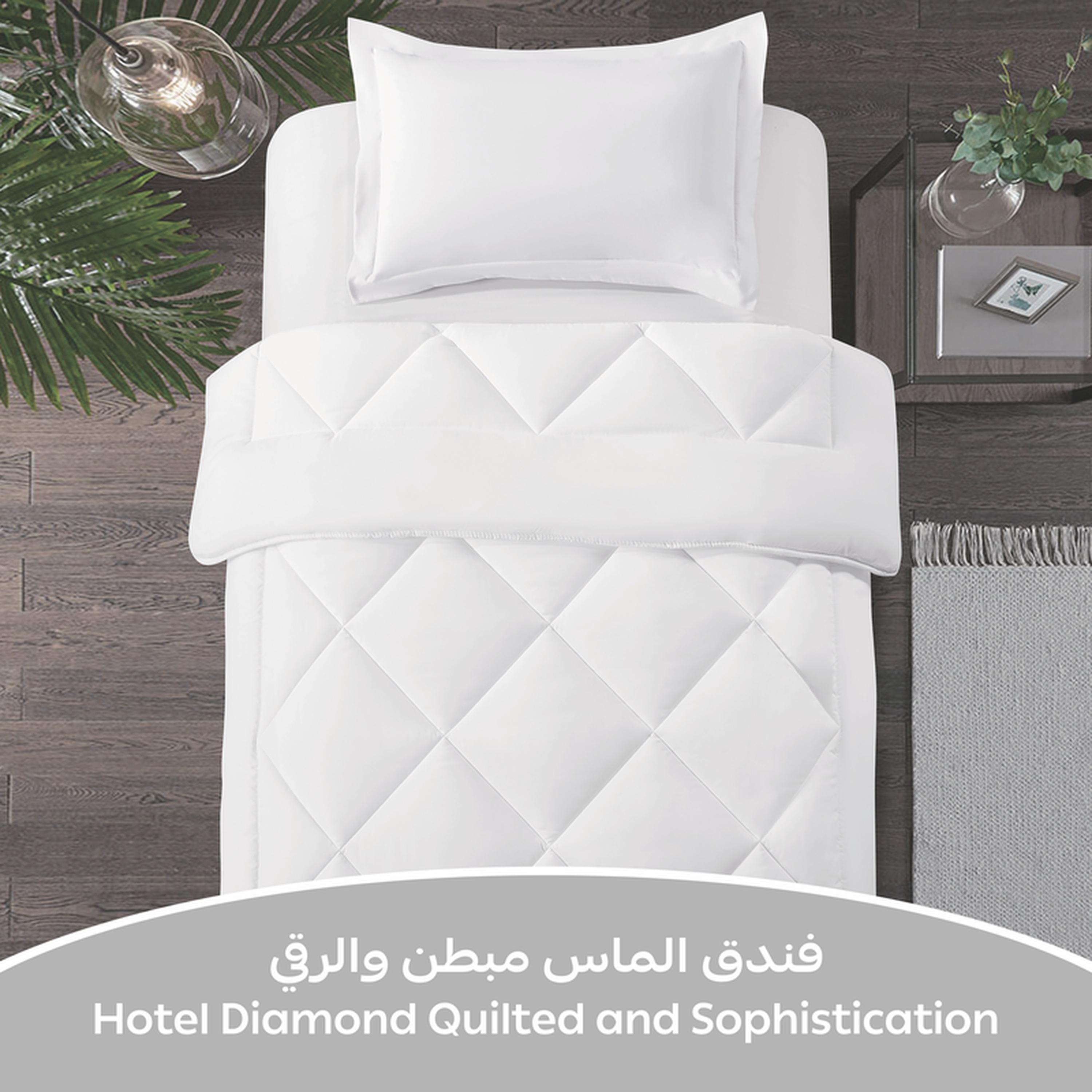 طقم لحاف توين معنقد 2 قطع من دونتيلا - 170×230 سم-household-bedding-comfortersandbedspreads-comforters-image-2