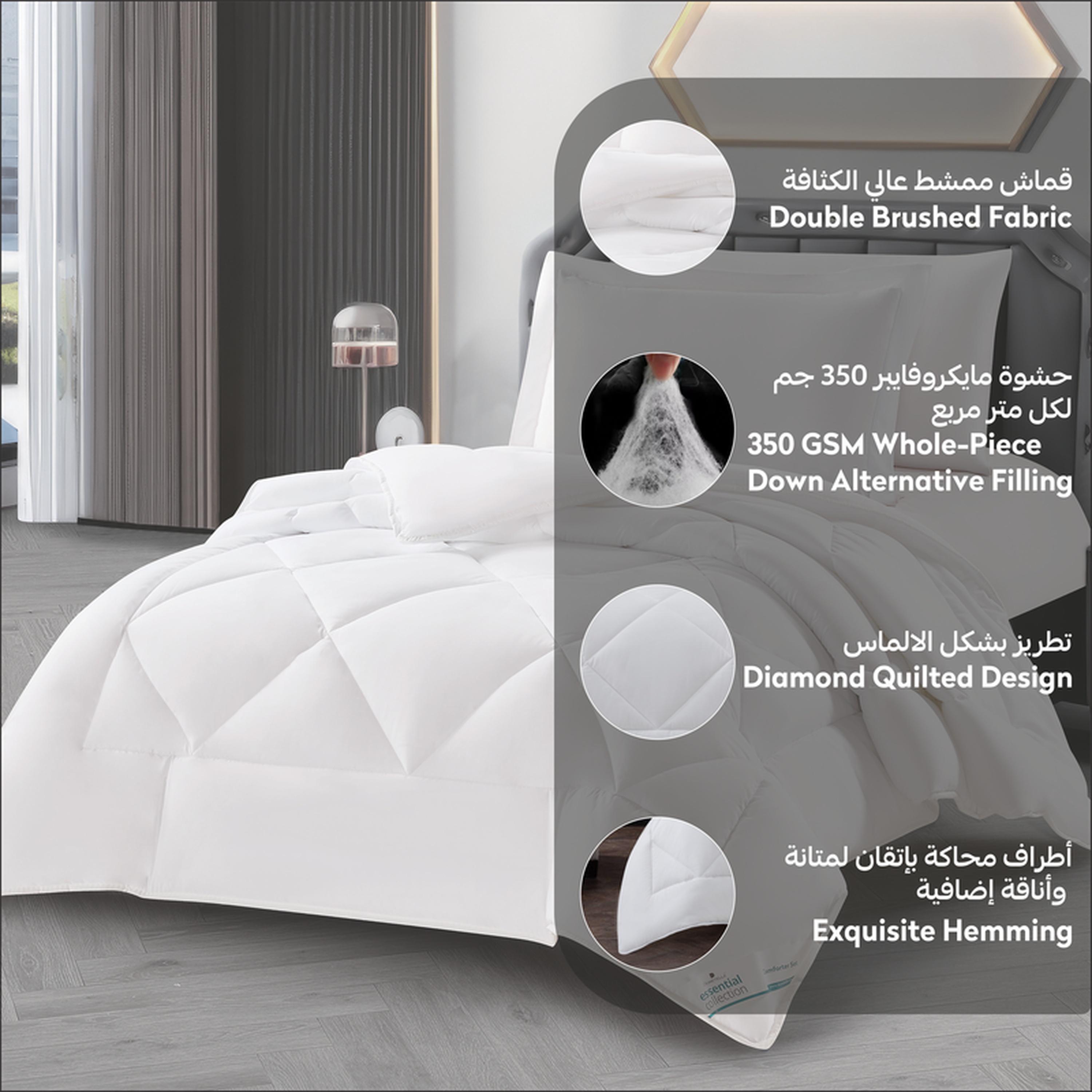 طقم لحاف توين معنقد 2 قطع من دونتيلا - 170×230 سم-household-bedding-comfortersandbedspreads-comforters-image-5