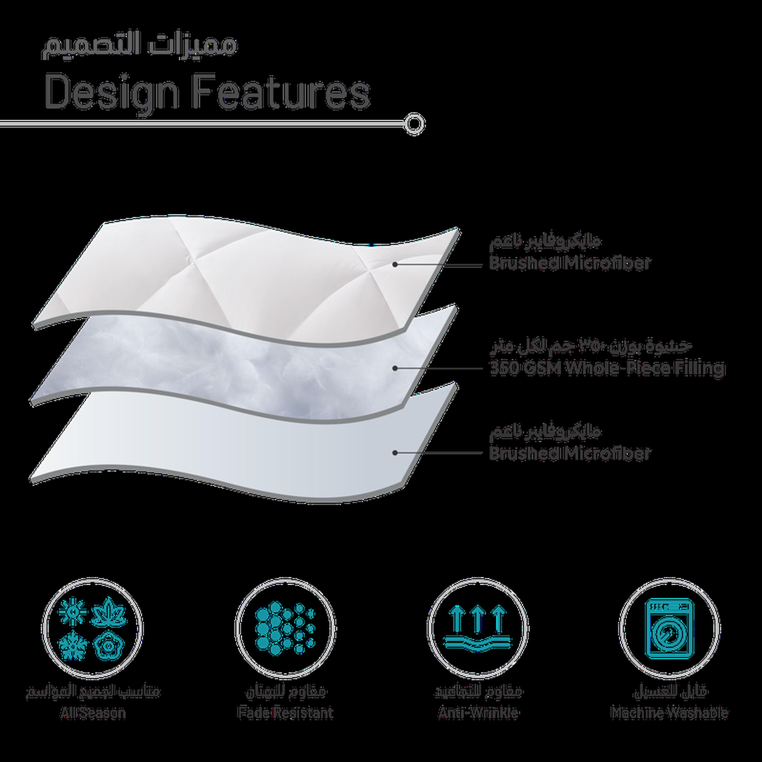 طقم لحاف توين معنقد 2 قطع من دونتيلا - 170×230 سم-household-bedding-comfortersandbedspreads-comforters-image-6