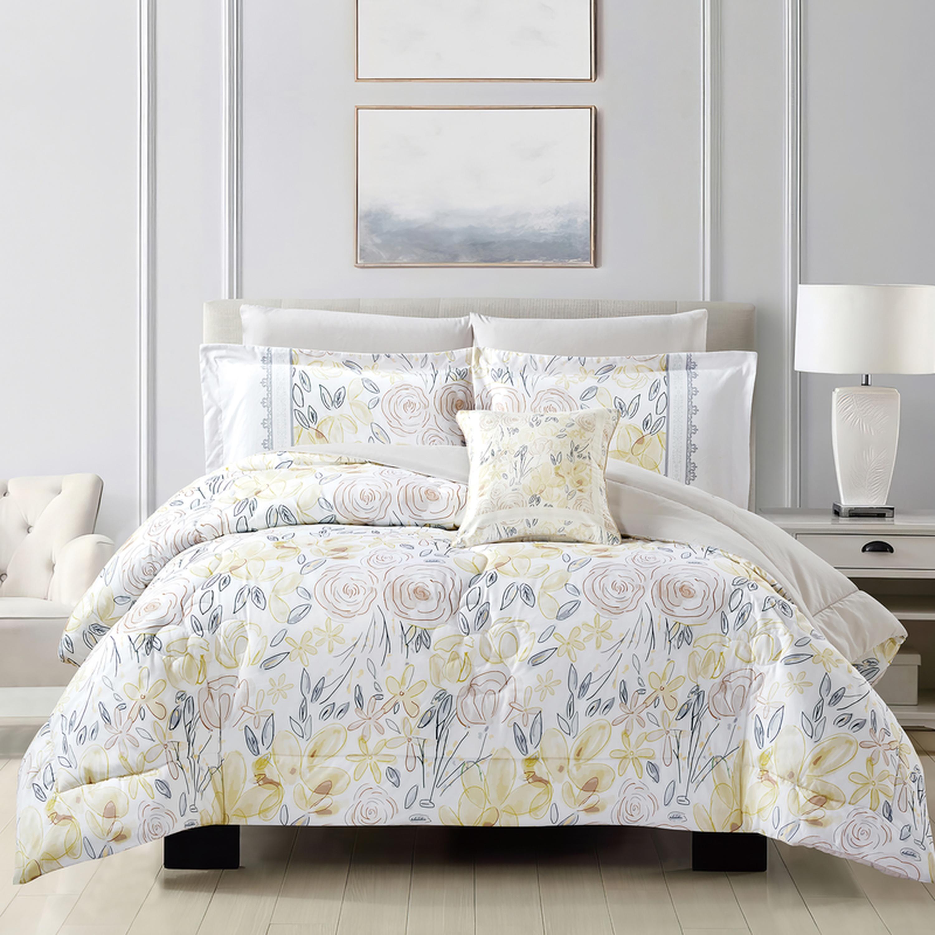 Printed 7-Piece King Comforter Set - 250x230 cms-household-bedding-comfortersandbedspreads-comforters-image-1