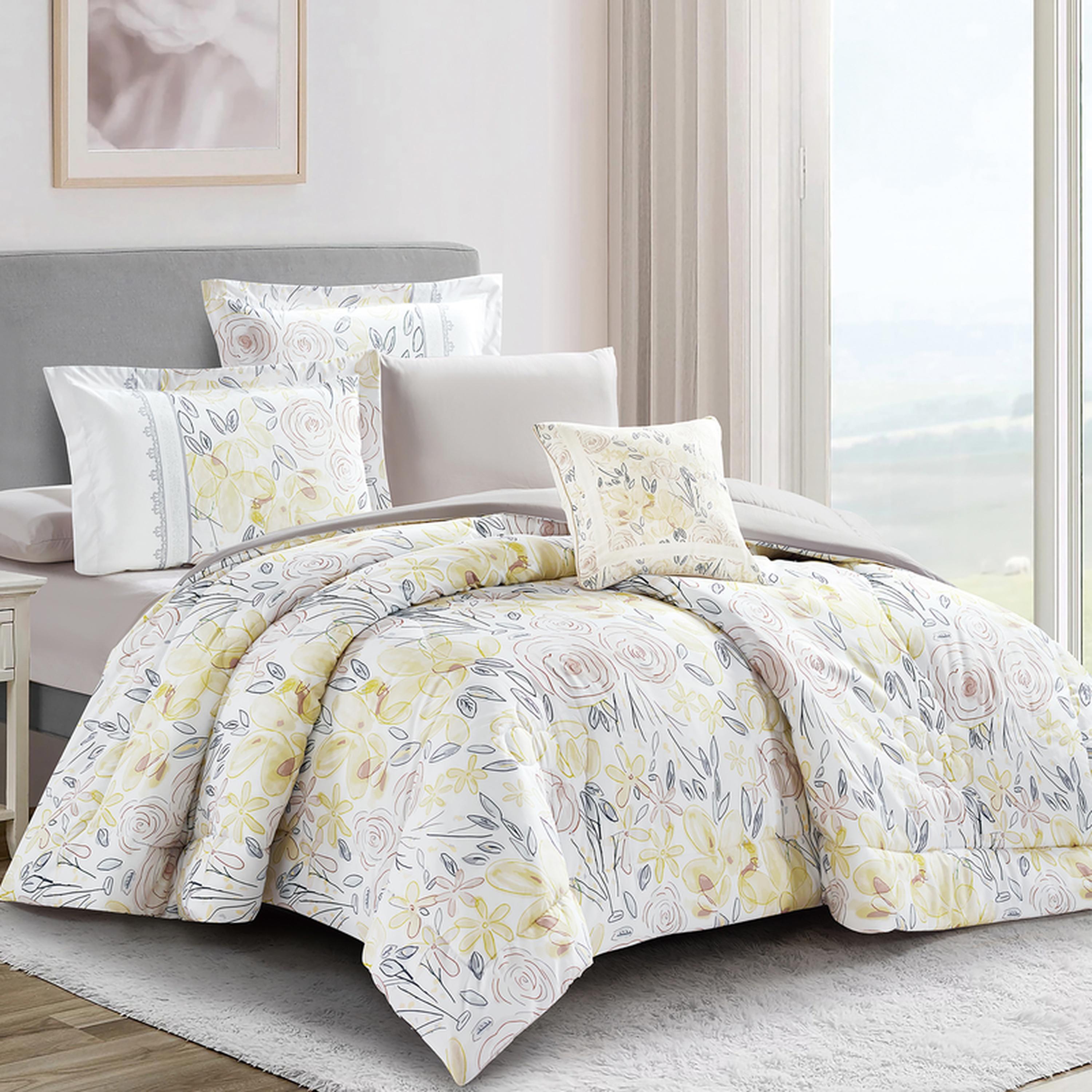 Printed 7-Piece King Comforter Set - 250x230 cms-household-bedding-comfortersandbedspreads-comforters-image-2