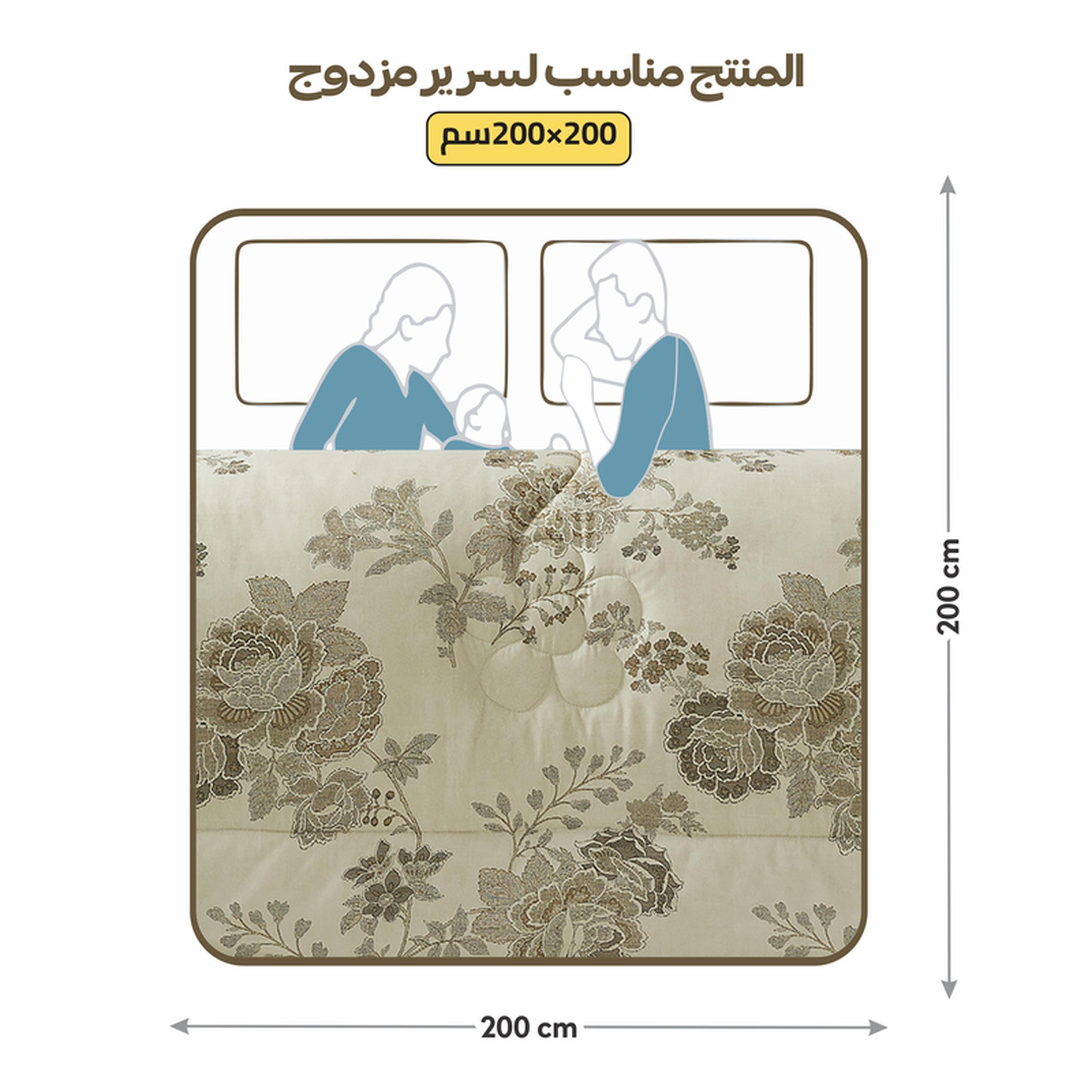 طقم لحاف كينج 7 قطع بطبعات من دونتيلا - 250x230 سم-household-bedding-comfortersandbedspreads-comforters-image-3