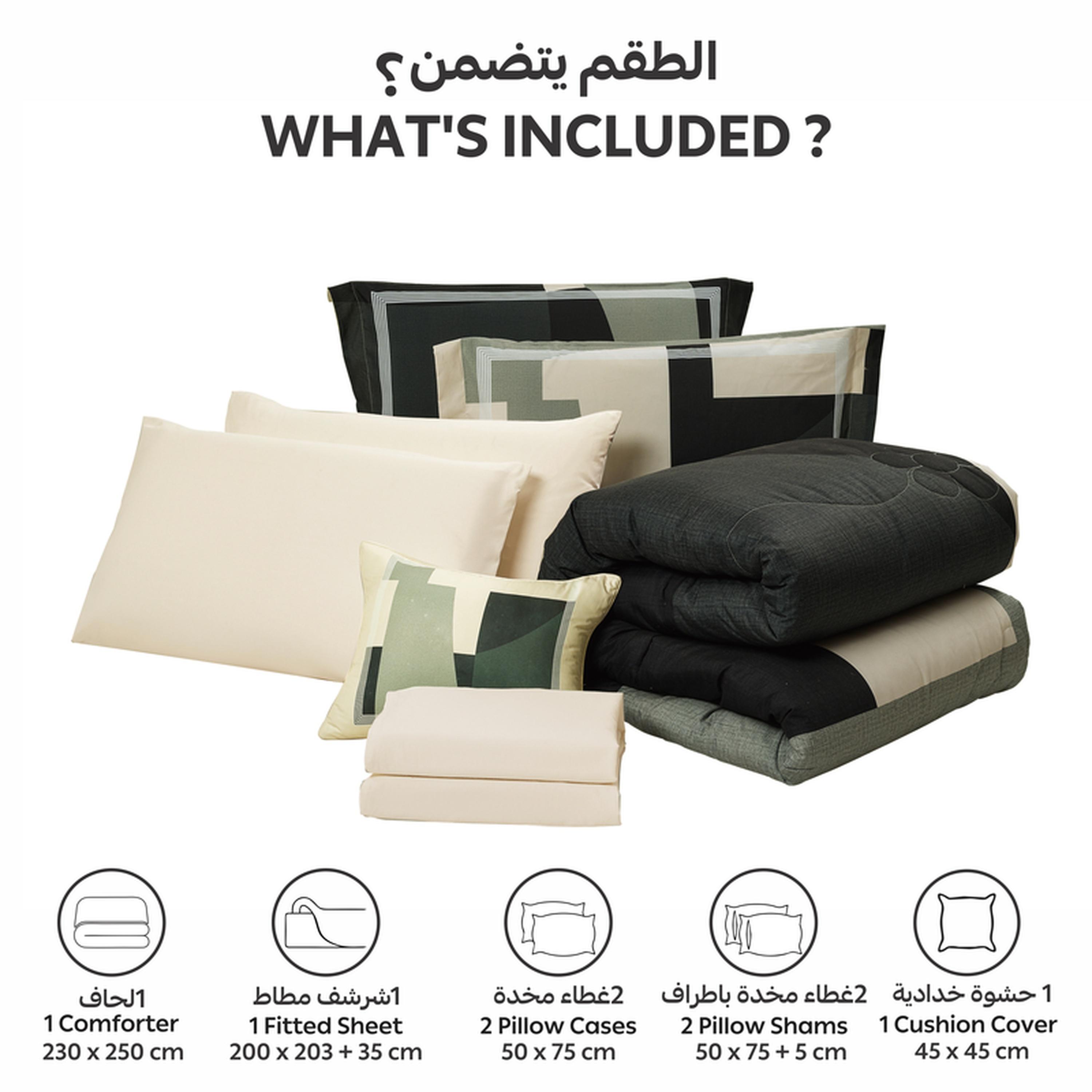 Printed 7-Piece King Comforter Set - 250x230 cms-household-bedding-comfortersandbedspreads-comforters-image-4