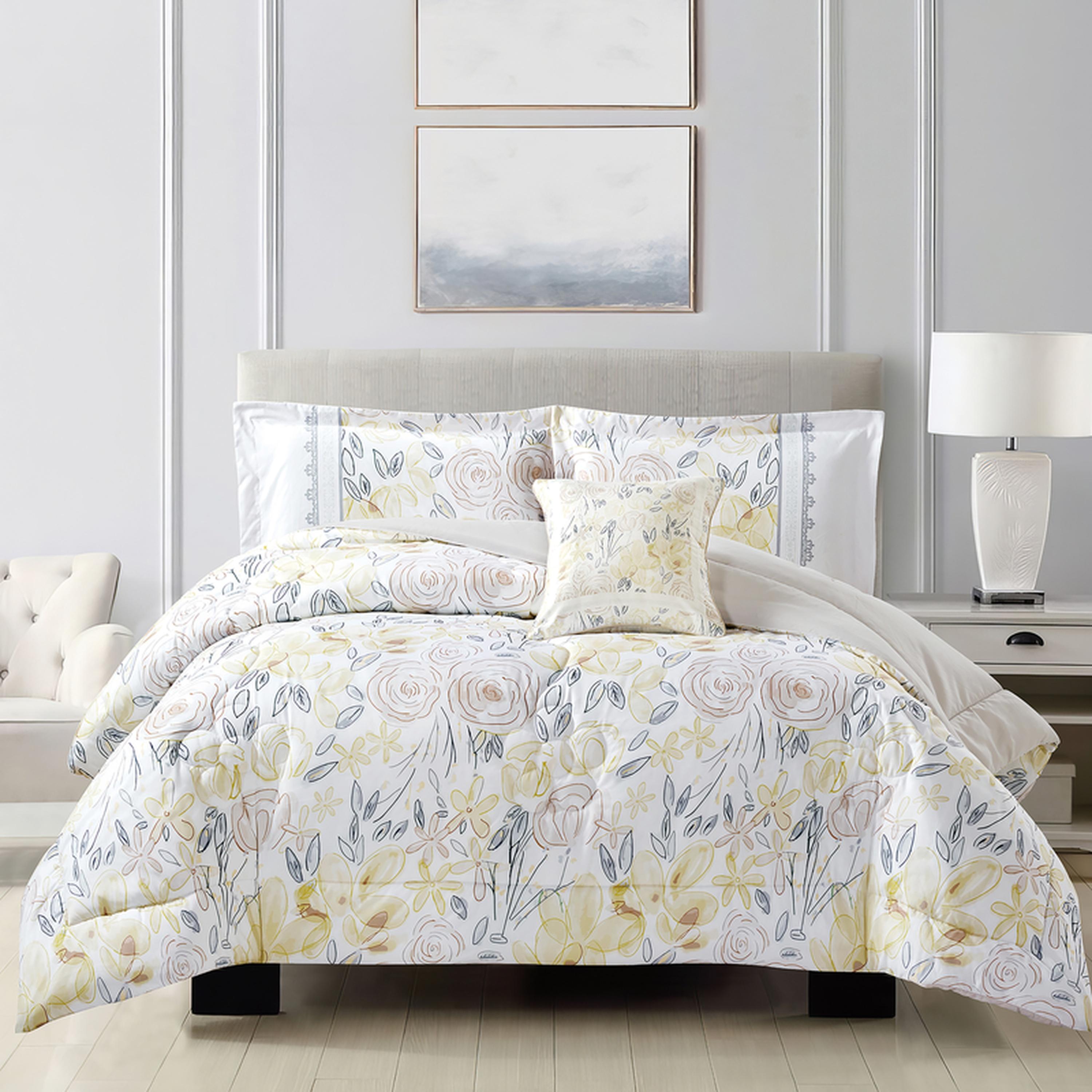 Printed 4-Piece King Comforter Set - 250x230 cms-household-bedding-comfortersandbedspreads-comforters-image-1