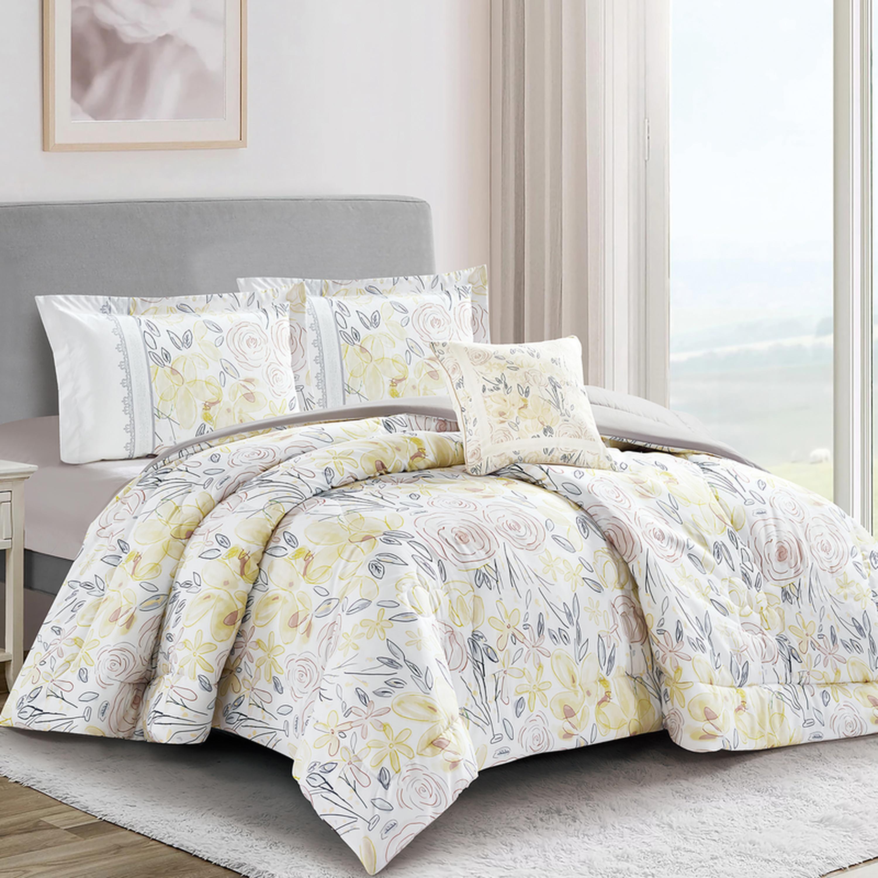 Printed 4-Piece King Comforter Set - 250x230 cms-household-bedding-comfortersandbedspreads-comforters-image-2