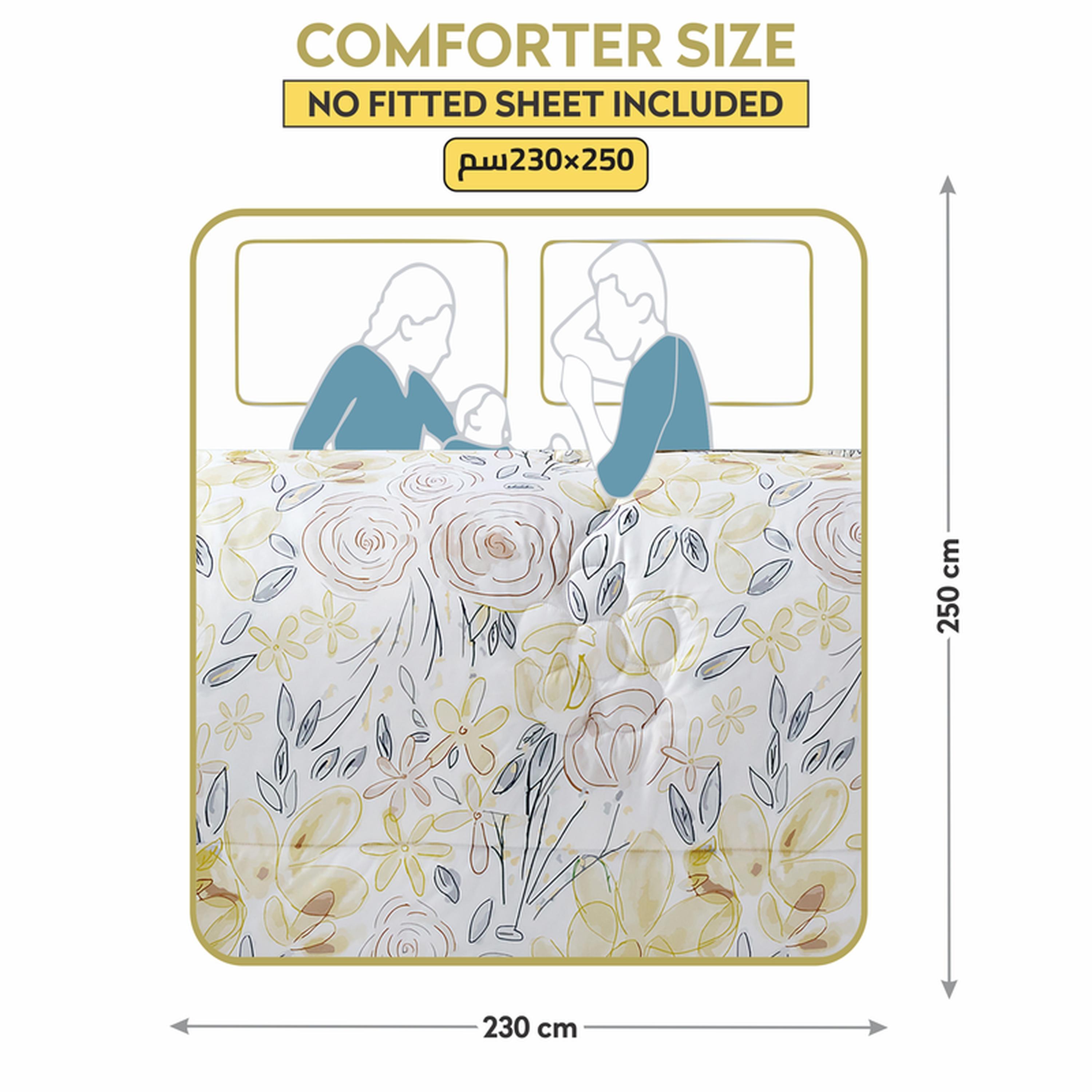 Printed 4-Piece King Comforter Set - 250x230 cms-household-bedding-comfortersandbedspreads-comforters-image-3
