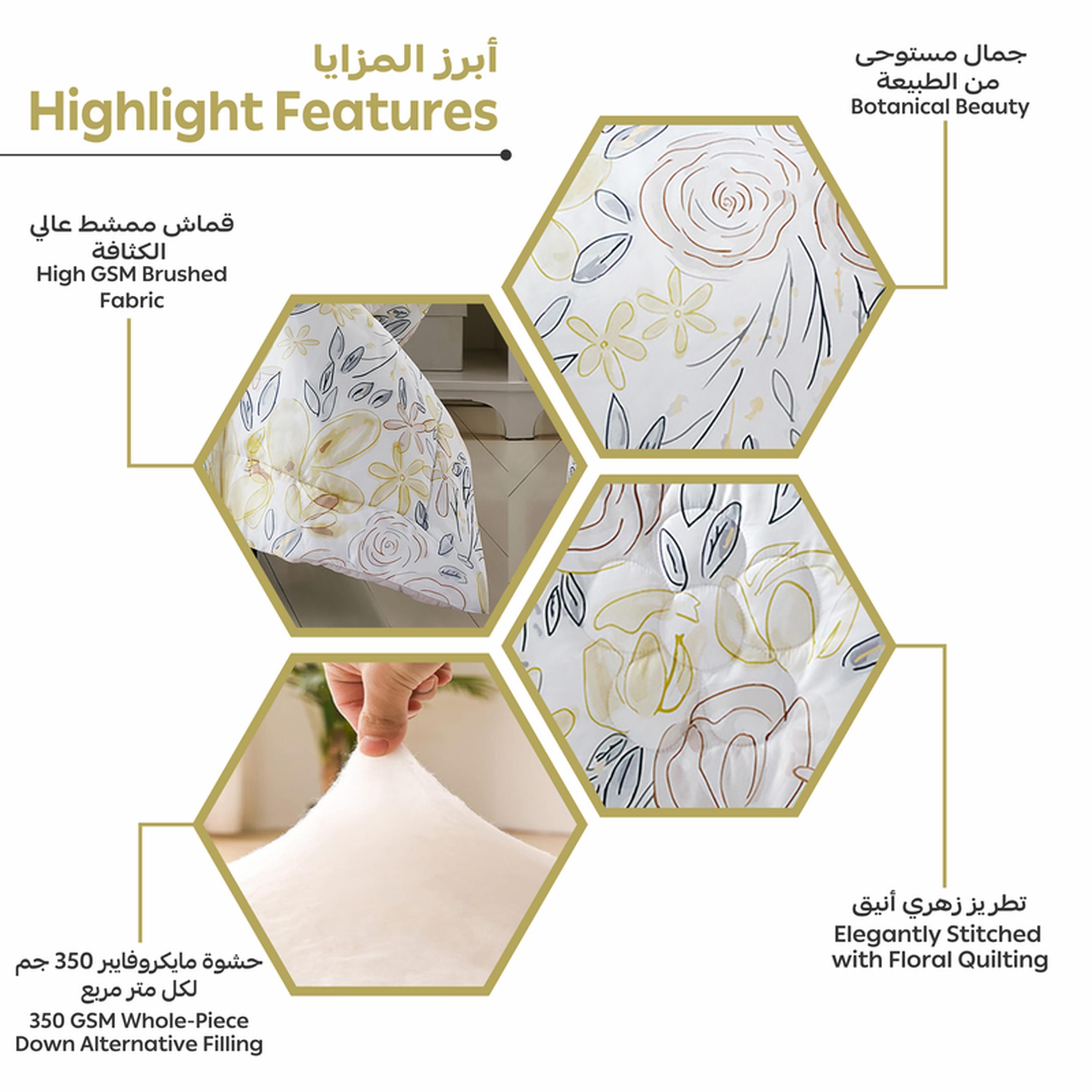 Printed 4-Piece King Comforter Set - 250x230 cms-household-bedding-comfortersandbedspreads-comforters-image-5