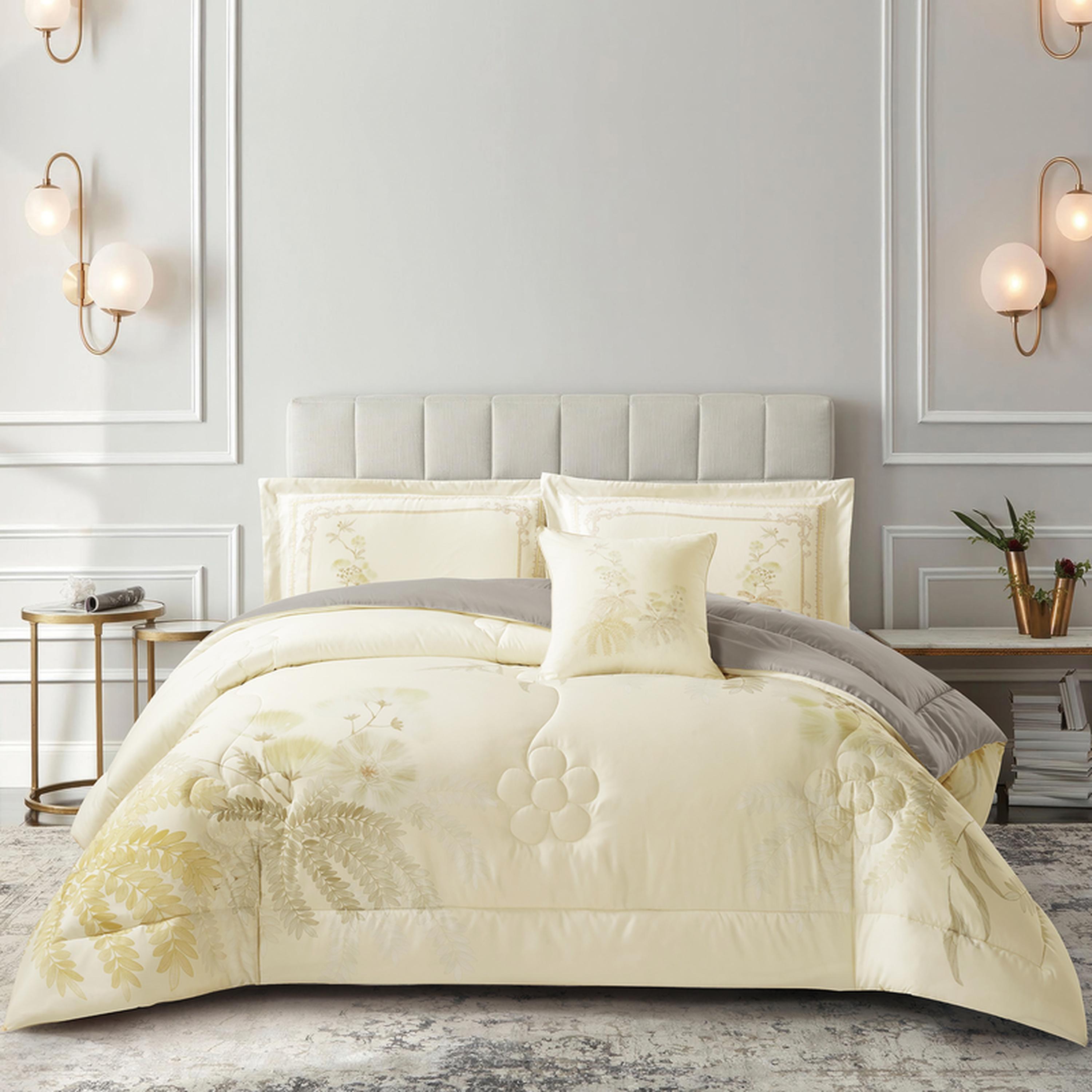 طقم لحاف كينج بطبعات 4 قطع من دونتيلا - 250x230 سم-household-bedding-comfortersandbedspreads-comforters-image-1