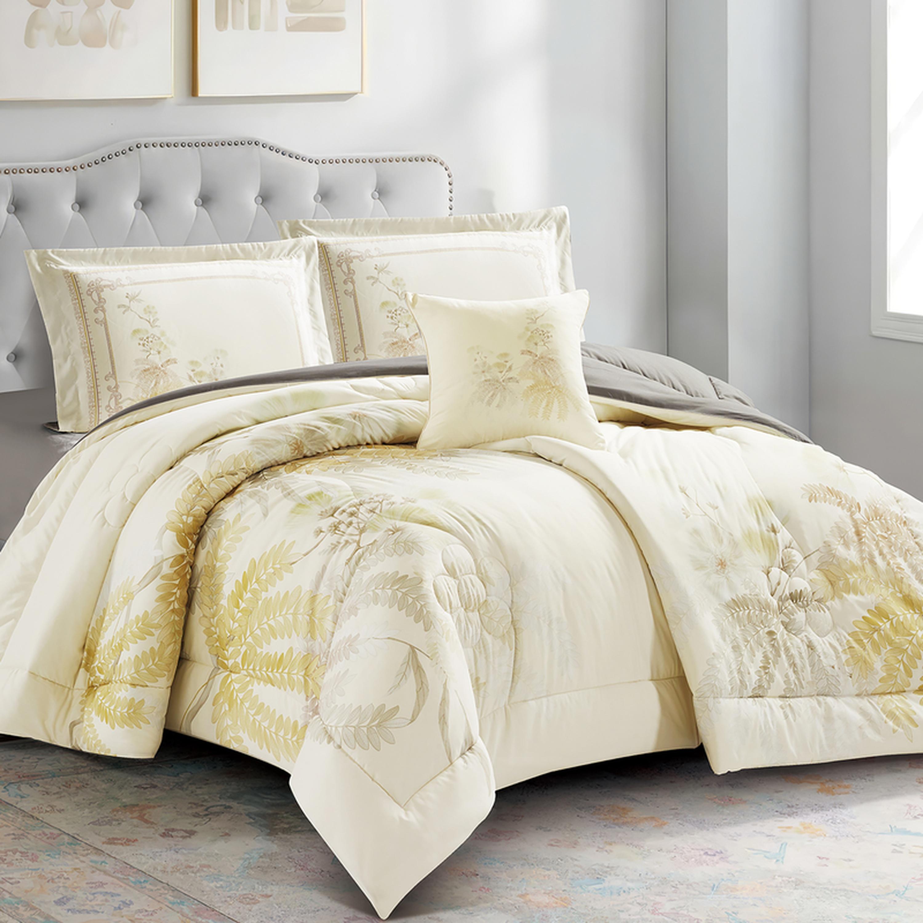 طقم لحاف كينج بطبعات 4 قطع من دونتيلا - 250x230 سم-household-bedding-comfortersandbedspreads-comforters-image-2