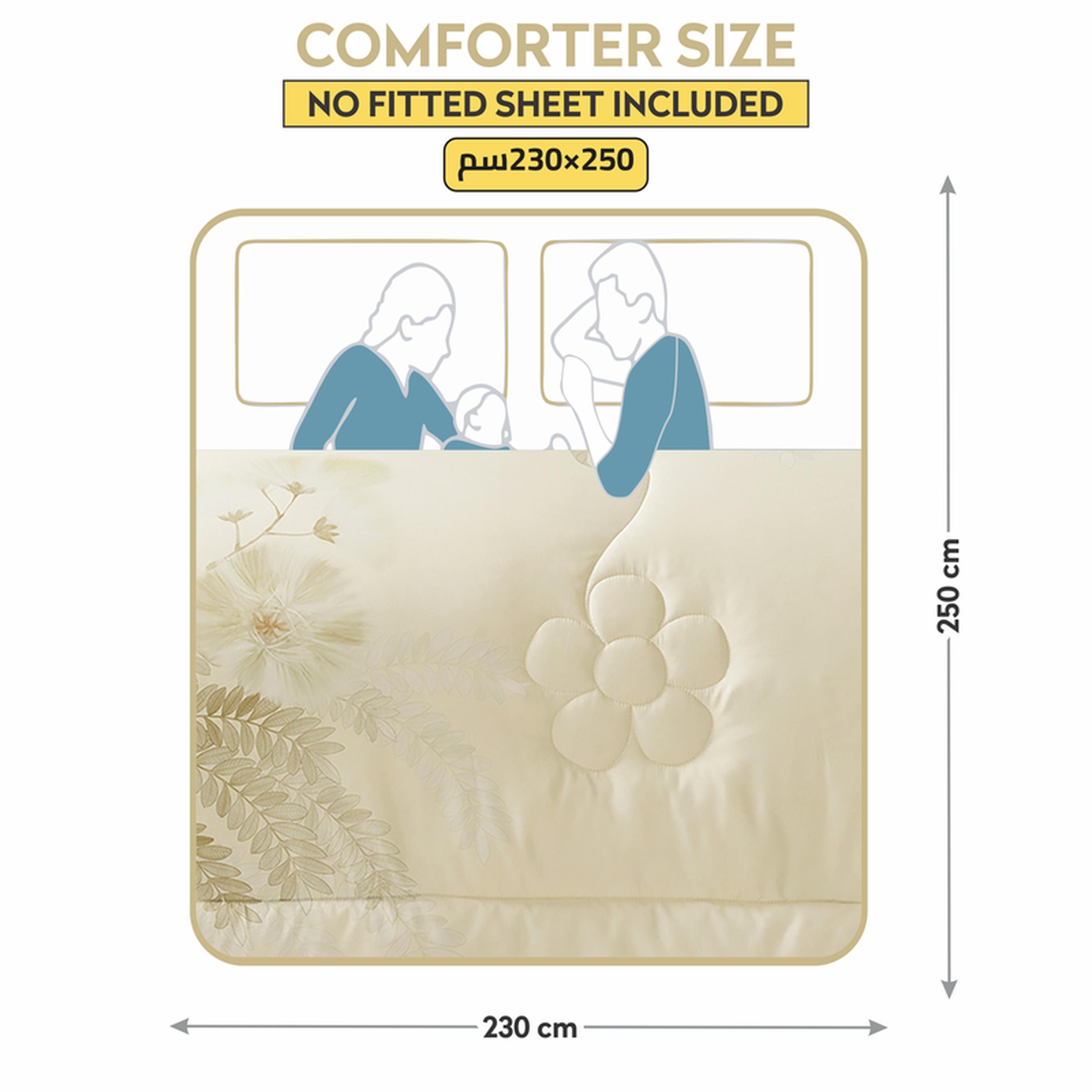 طقم لحاف كينج بطبعات 4 قطع من دونتيلا - 250x230 سم-household-bedding-comfortersandbedspreads-comforters-image-3