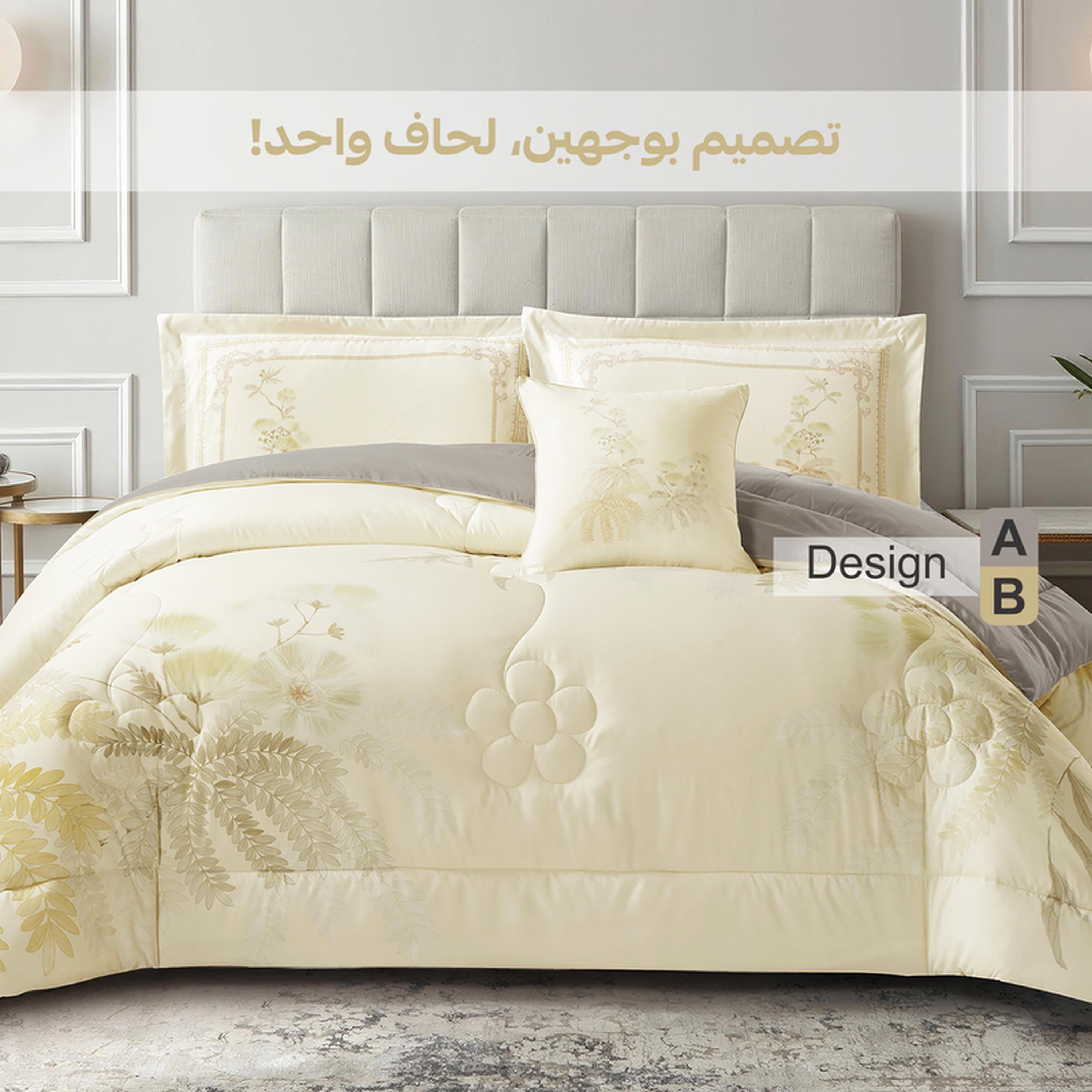 طقم لحاف كينج بطبعات 4 قطع من دونتيلا - 250x230 سم-household-bedding-comfortersandbedspreads-comforters-image-6