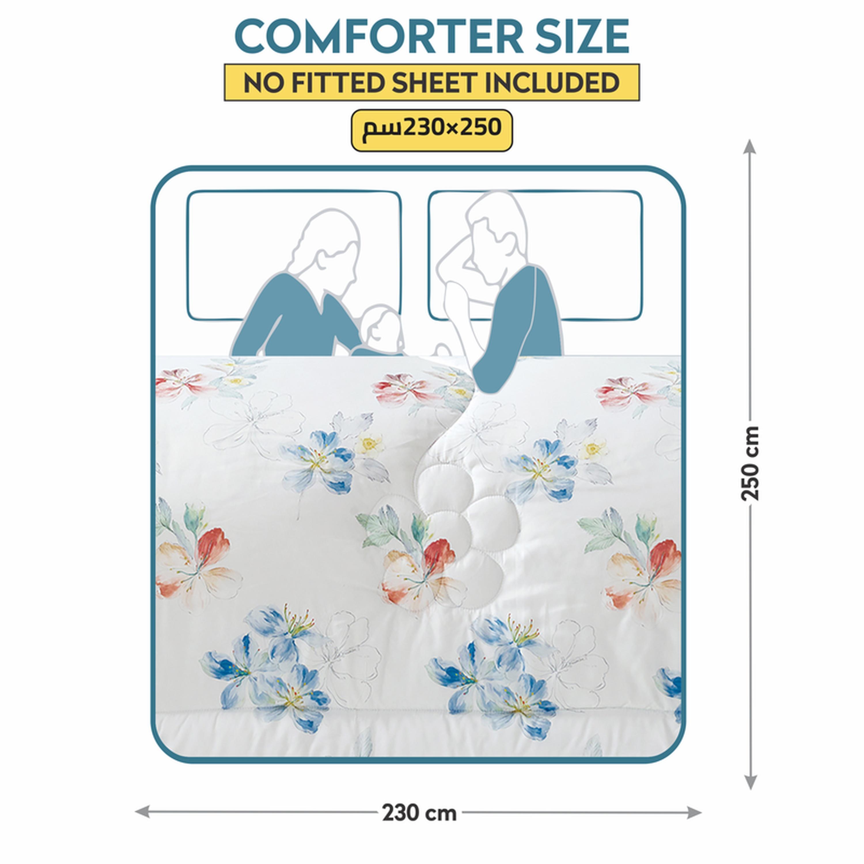 طقم لحاف كينج بطبعات 4 قطع من دونتيلا - 250x230 سم-household-bedding-comfortersandbedspreads-comforters-image-3